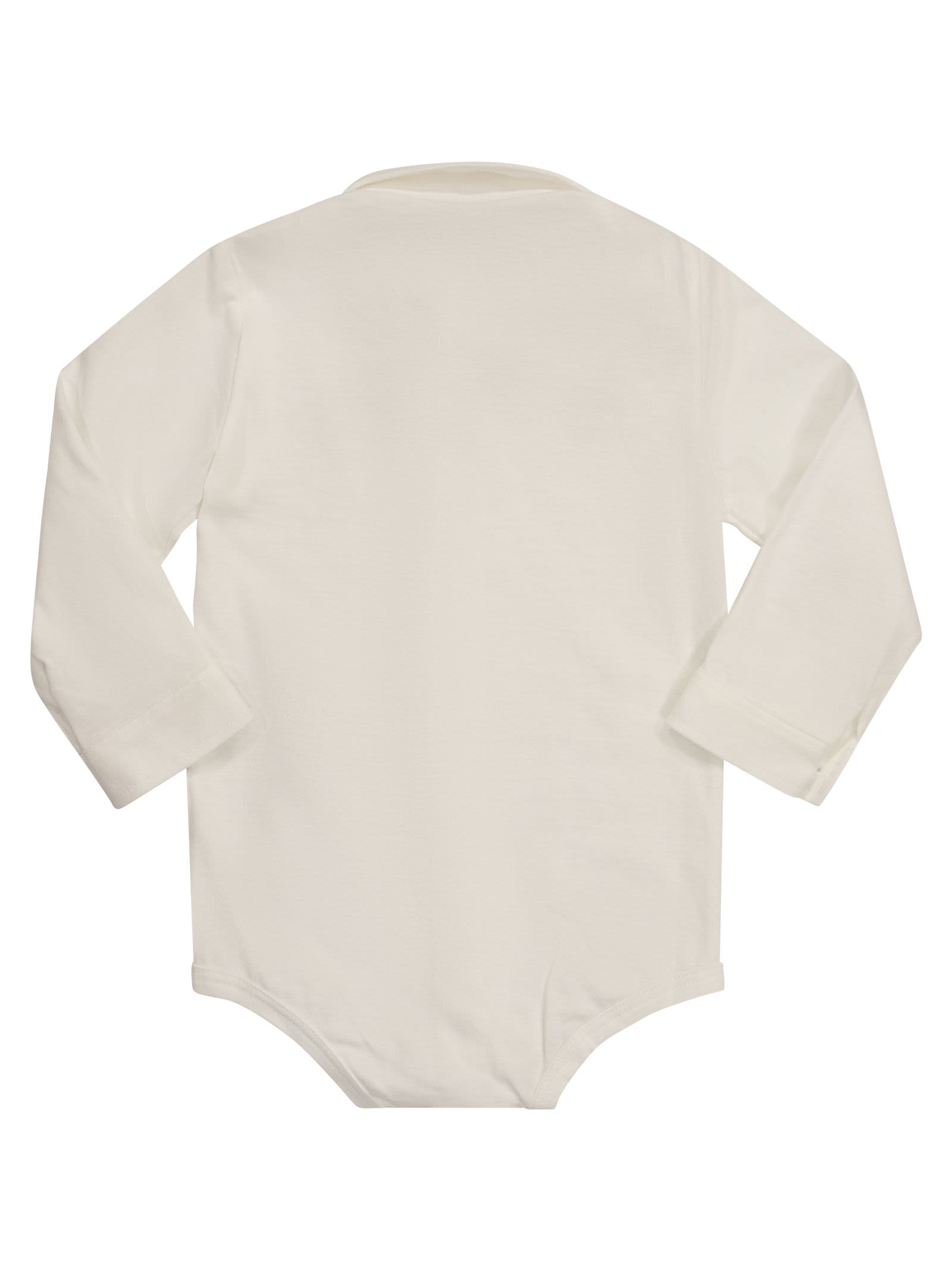 Shop Il Gufo Cotton Body Shirt In Latte