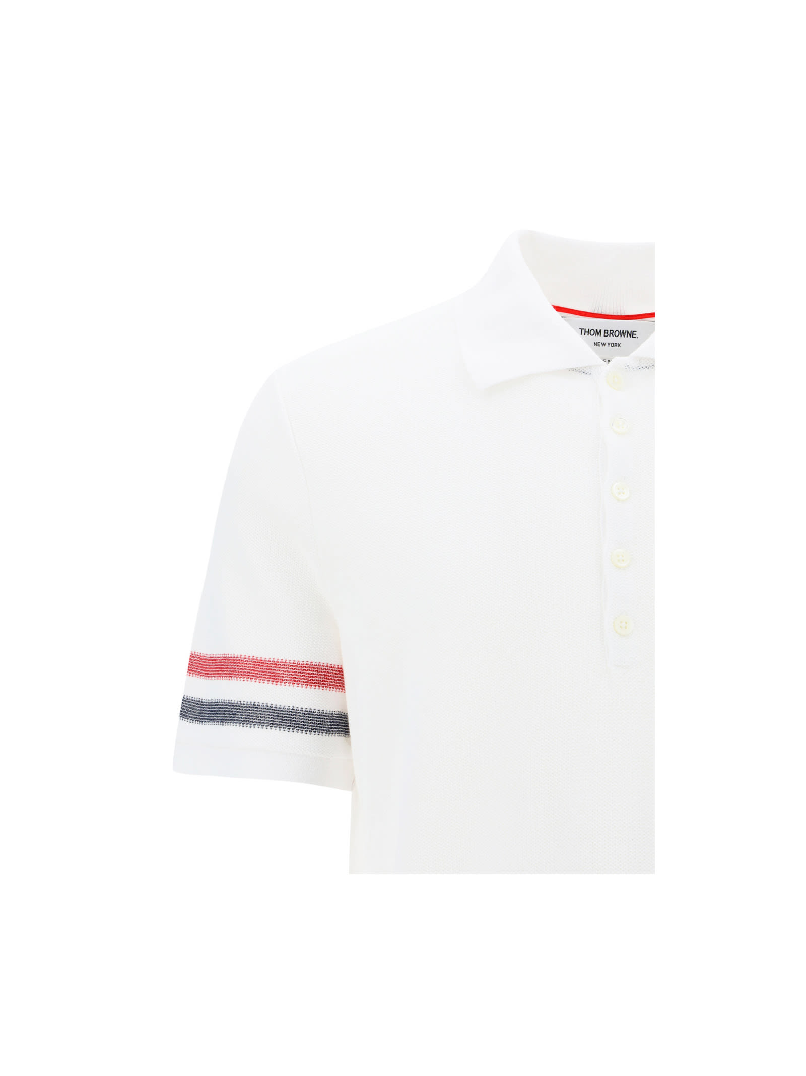 Shop Thom Browne Polo Shirt In White