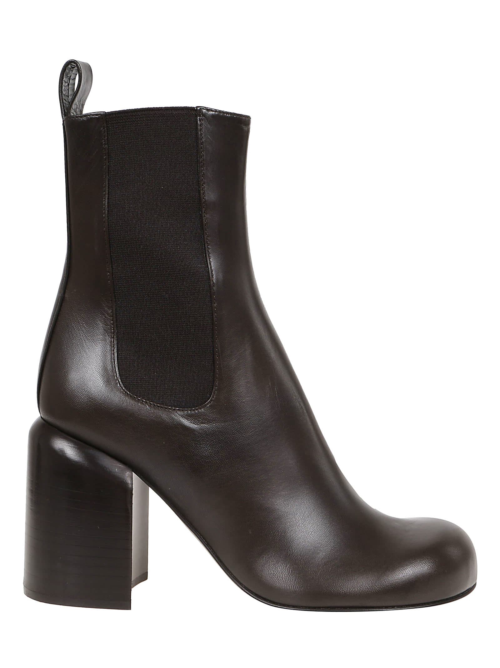 Buy Jil Sander Ankle Boot - Tripon 545 Moka online, shop Jil Sander shoes with free shipping