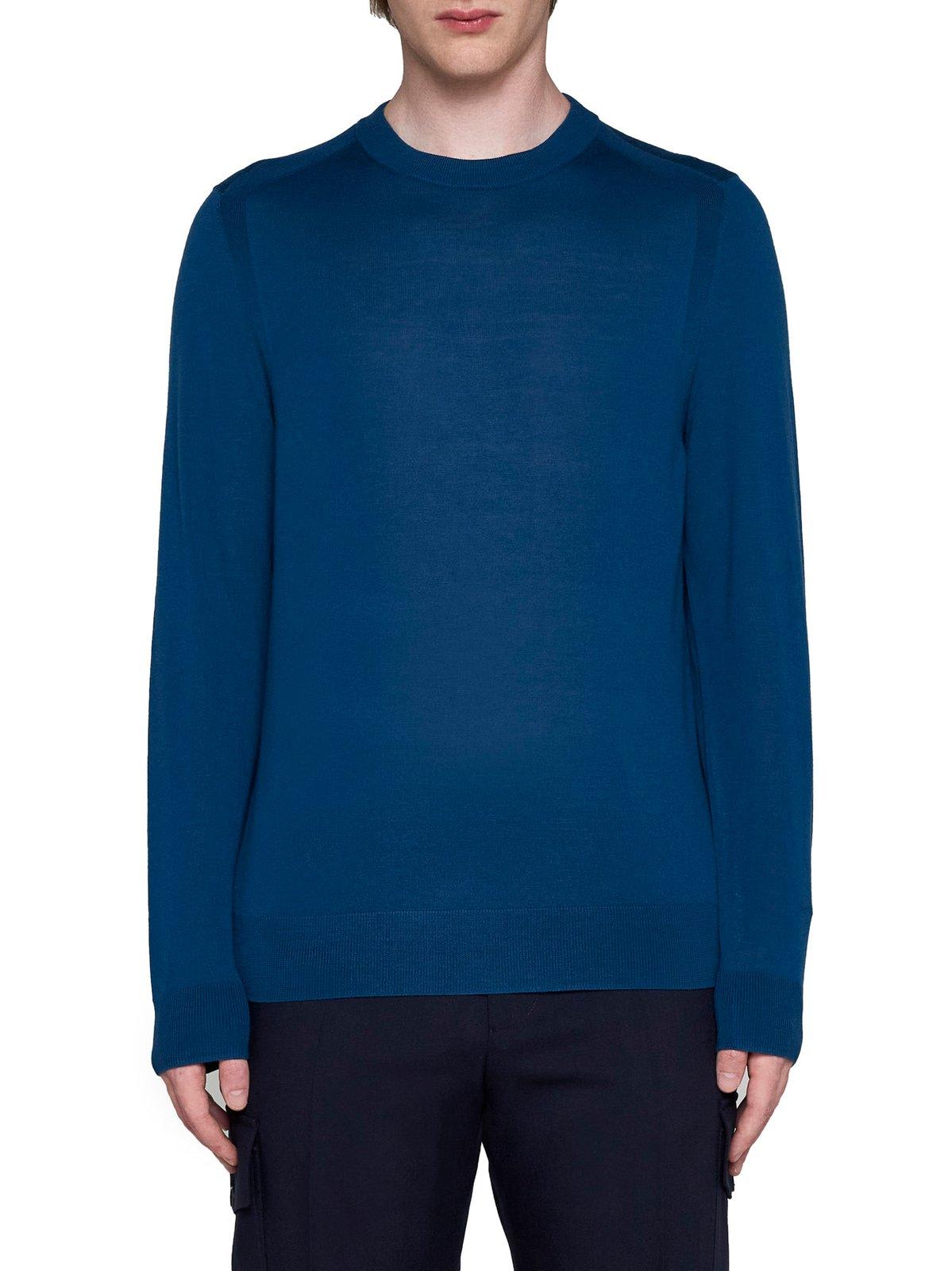 Shop Paul Smith Crewneck Knitted Jumper