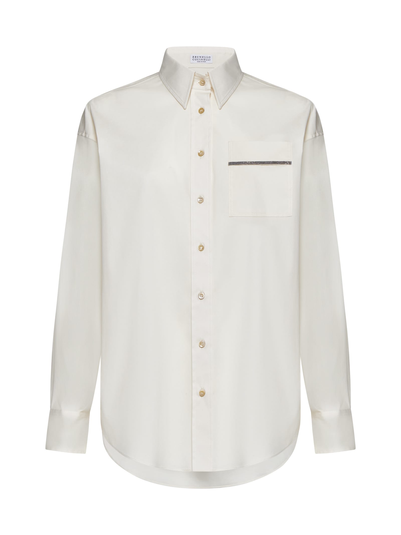 Shop Brunello Cucinelli Shirt In Vanilla Cream