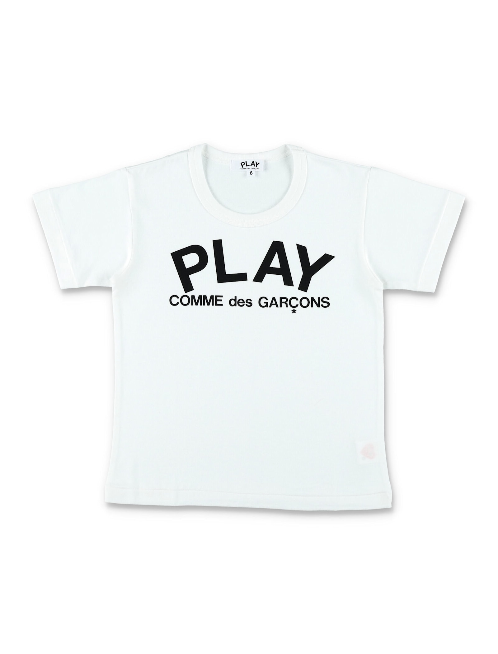 Comme Des Garçons Play Kid - Logo T-shirt In White
