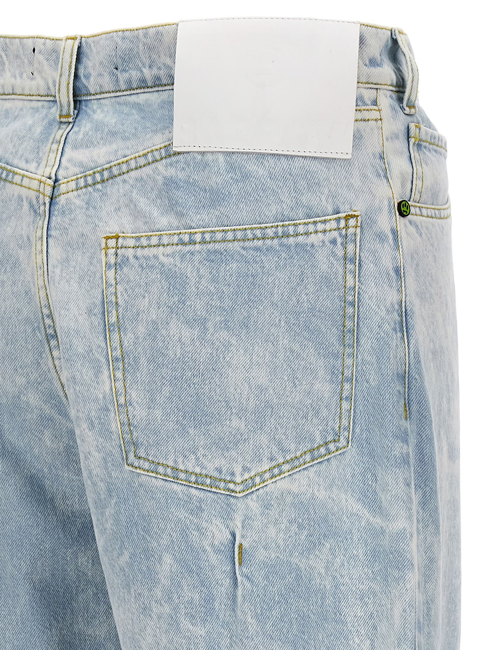 Shop Barrow Stitching Detail Jeans In Light Blue