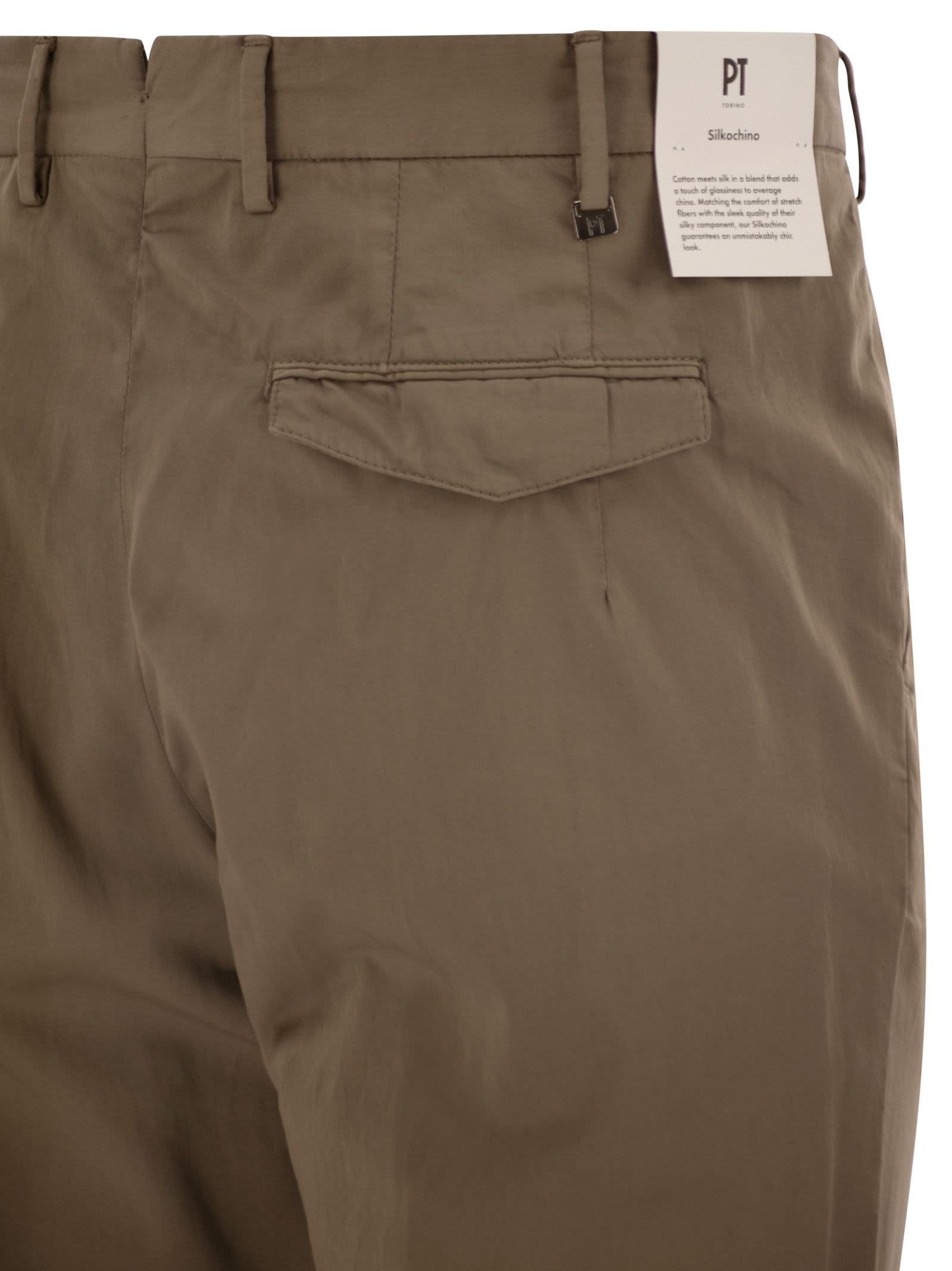 Pt Torino Master - Cotton Trousers In Brown