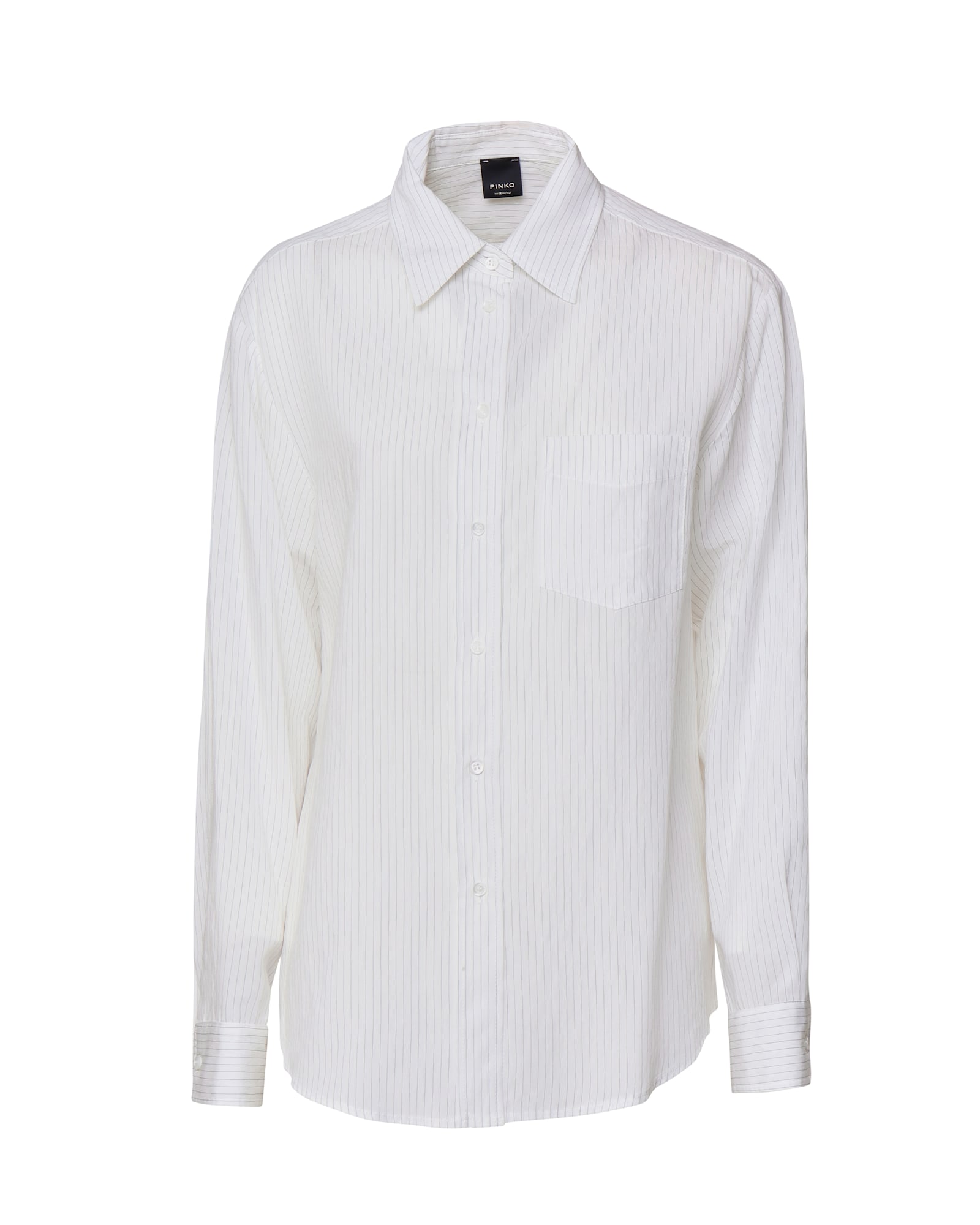 Shop Pinko Cotton Shirt In White