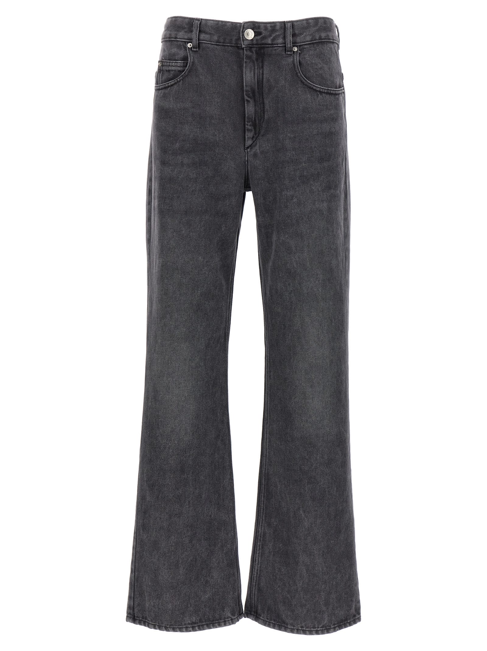 Marant Etoile Belvira Jeans In Ly Light Grey