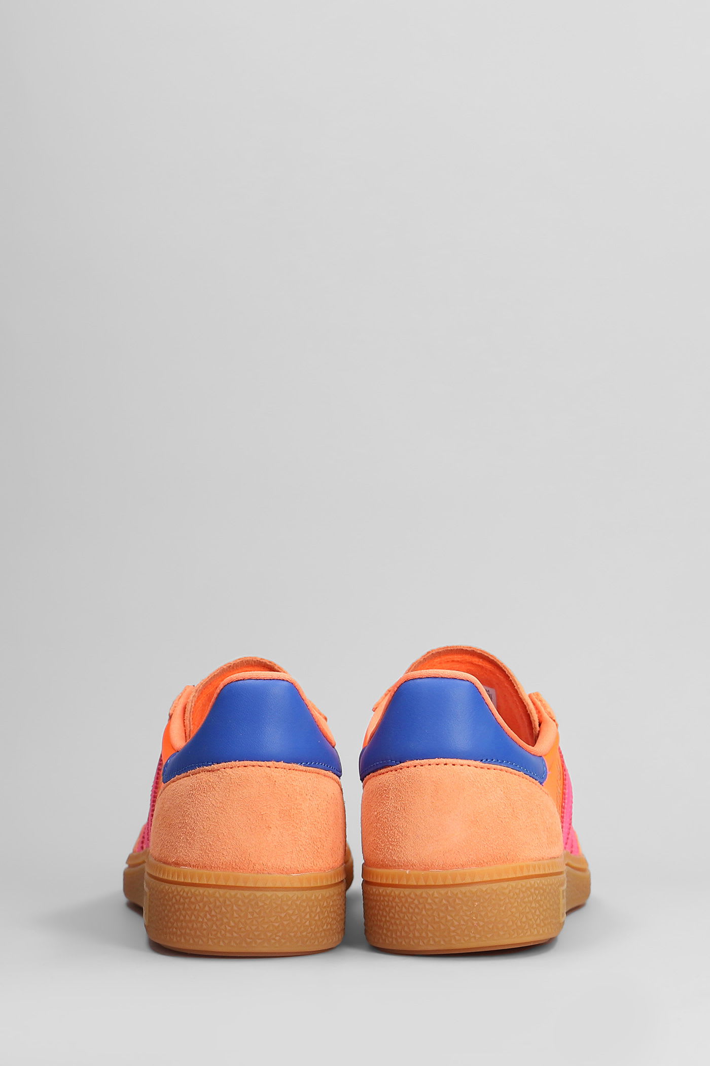 Adidas Originals Handball Spezial Sneakers In Orange Suede And Fabric In Orange