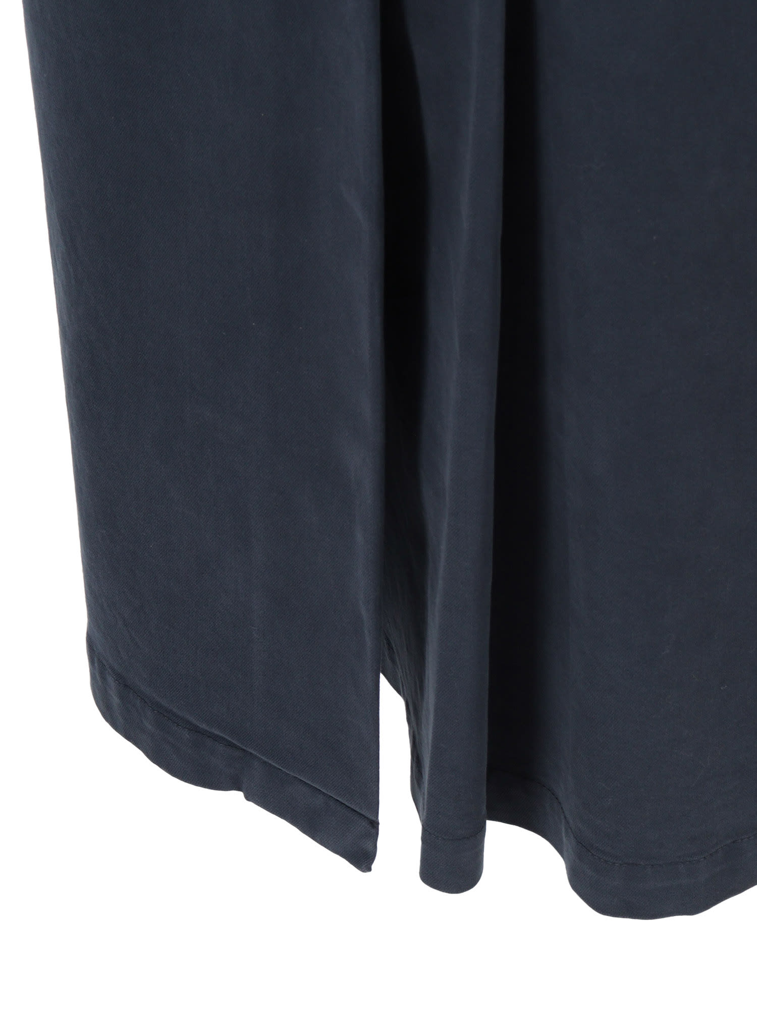 Aspesi Navy Blue Maxi Skirt With High Waist In Blue