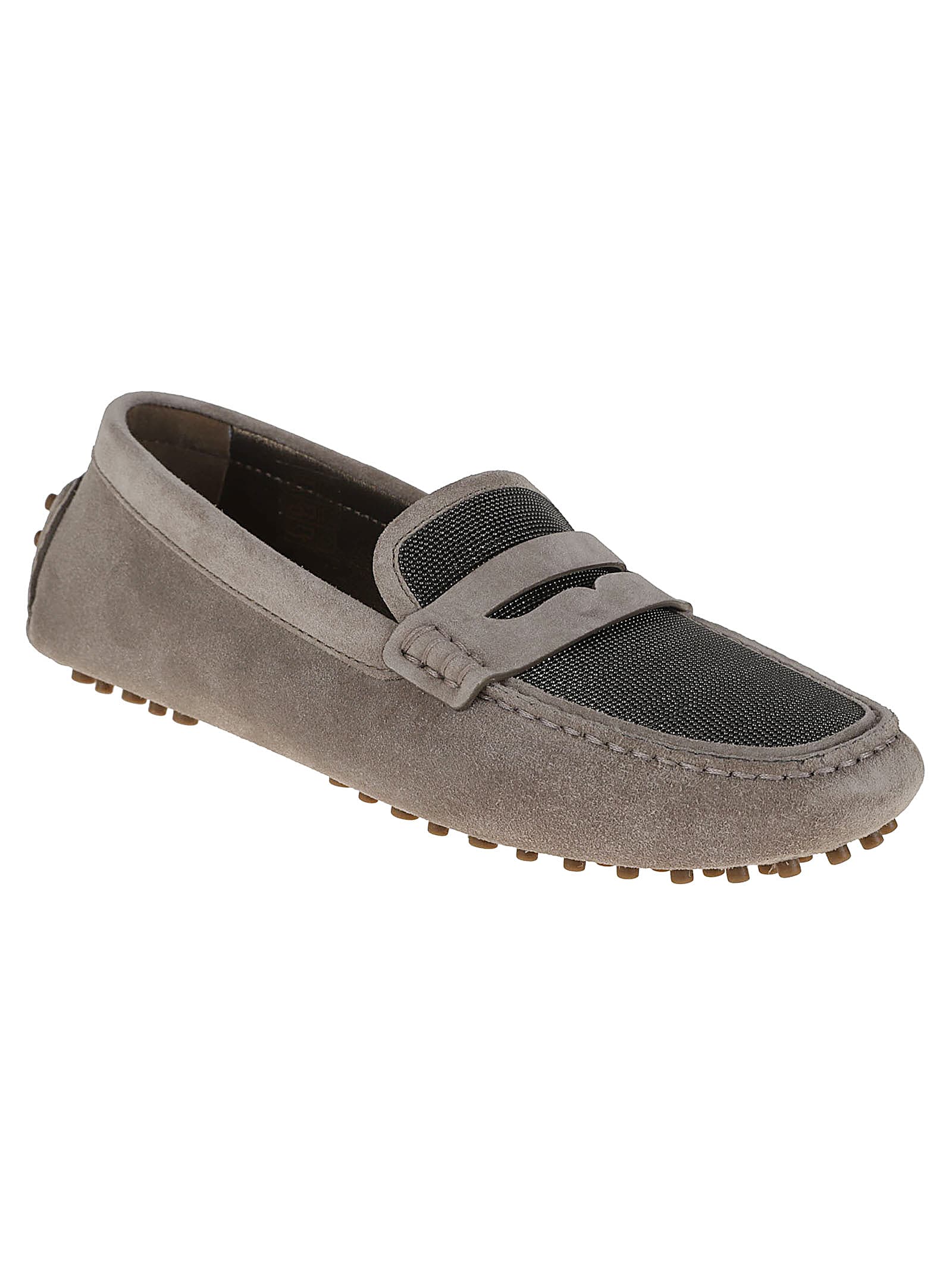 Brunello Cucinelli Suede Leather Loafers