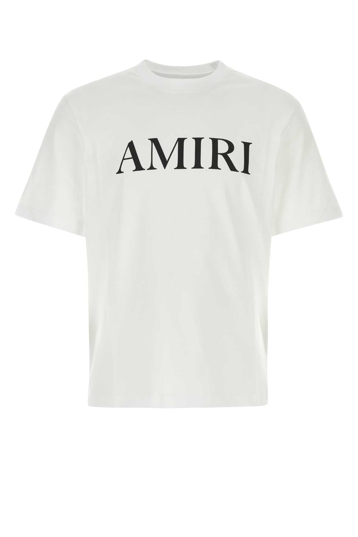 Shop Amiri White Cotton T-shirt