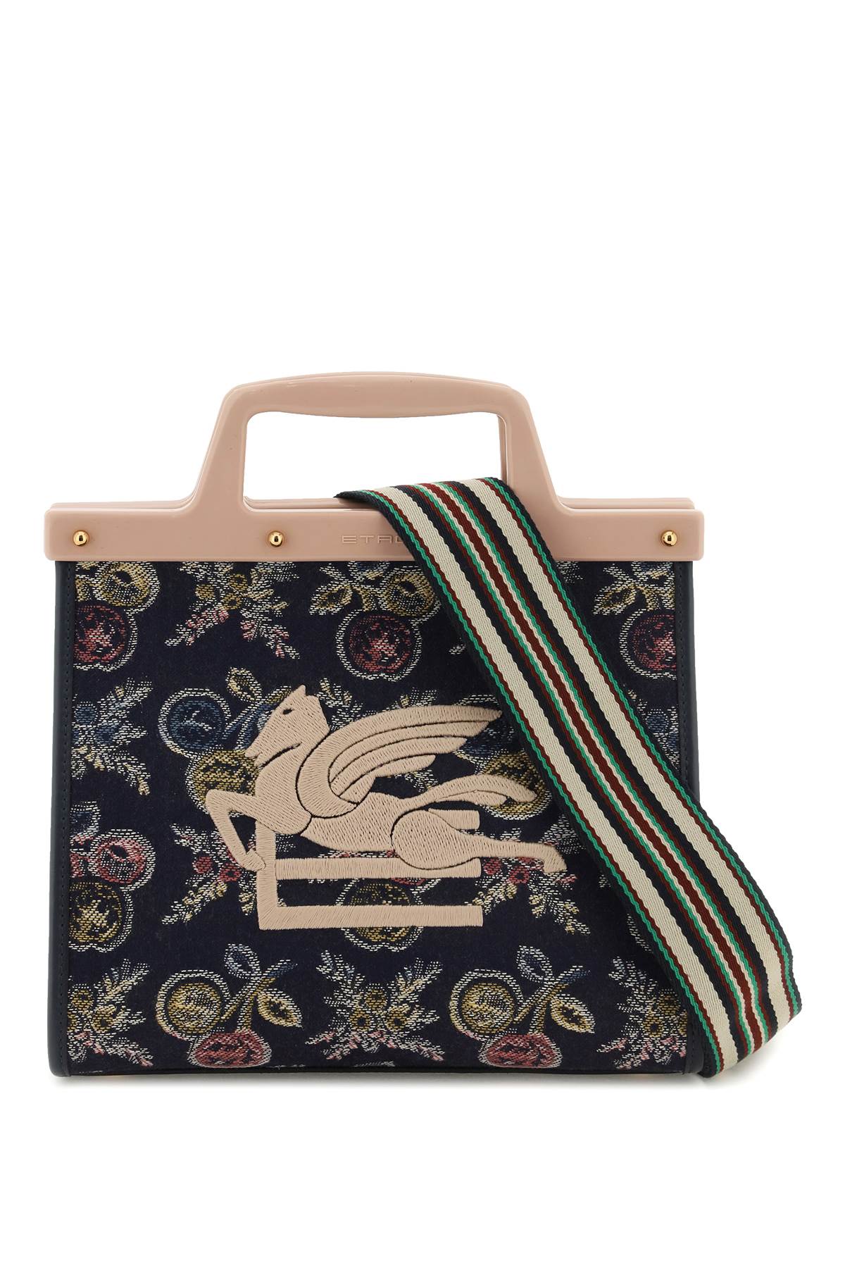 Shop Etro Love Trotter Tote Bag In Powder