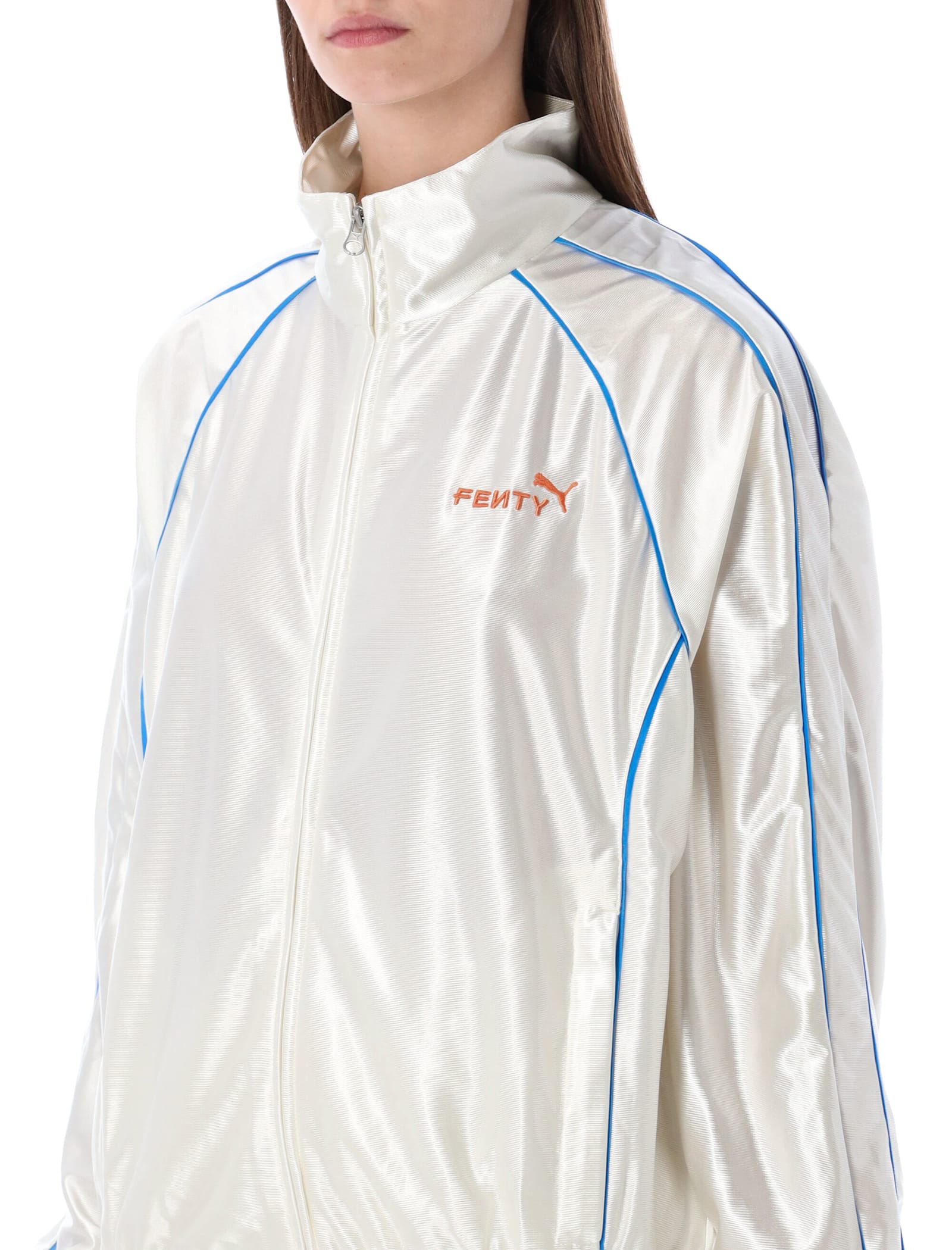 Fenty X Puma T7 Piping Track Jacket In White