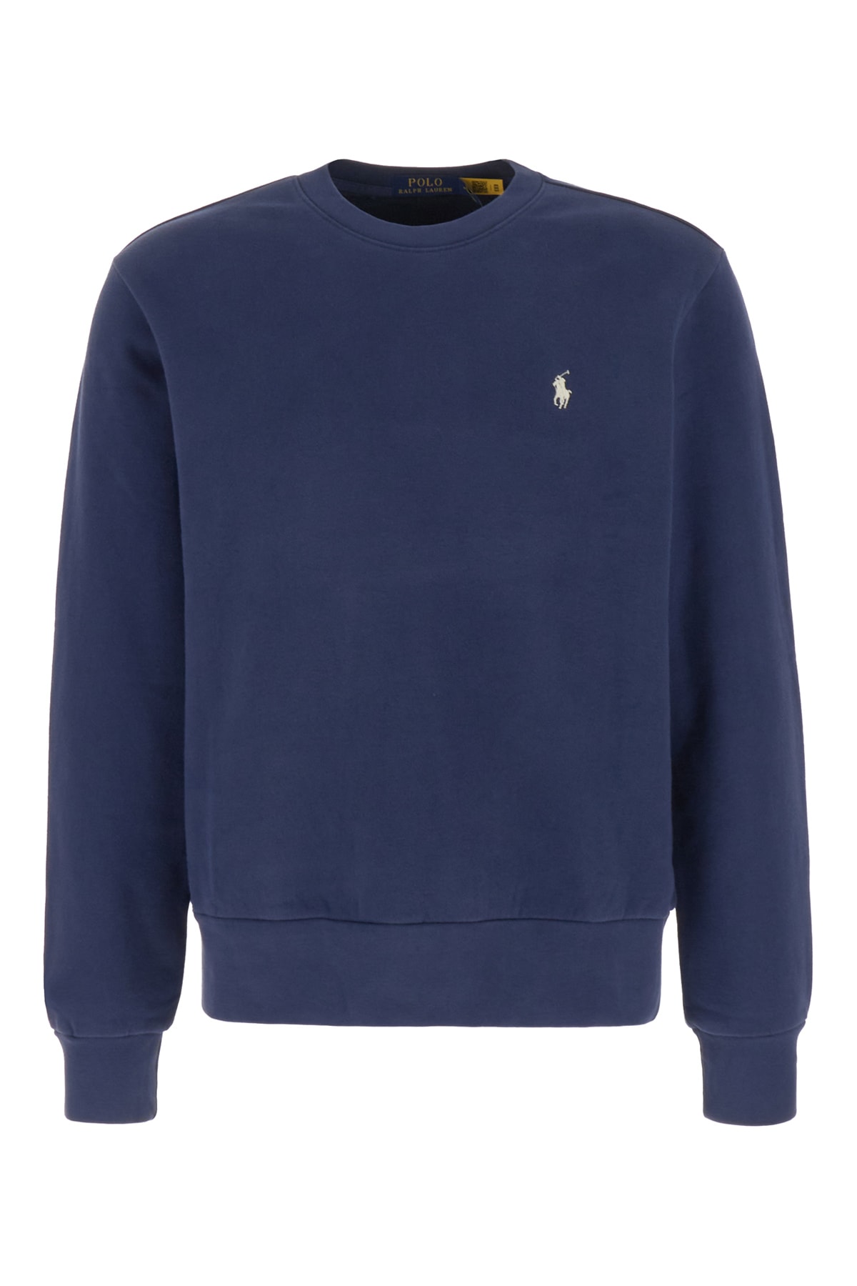 Shop Polo Ralph Lauren Blue Cotton Sweatshirt In Navy