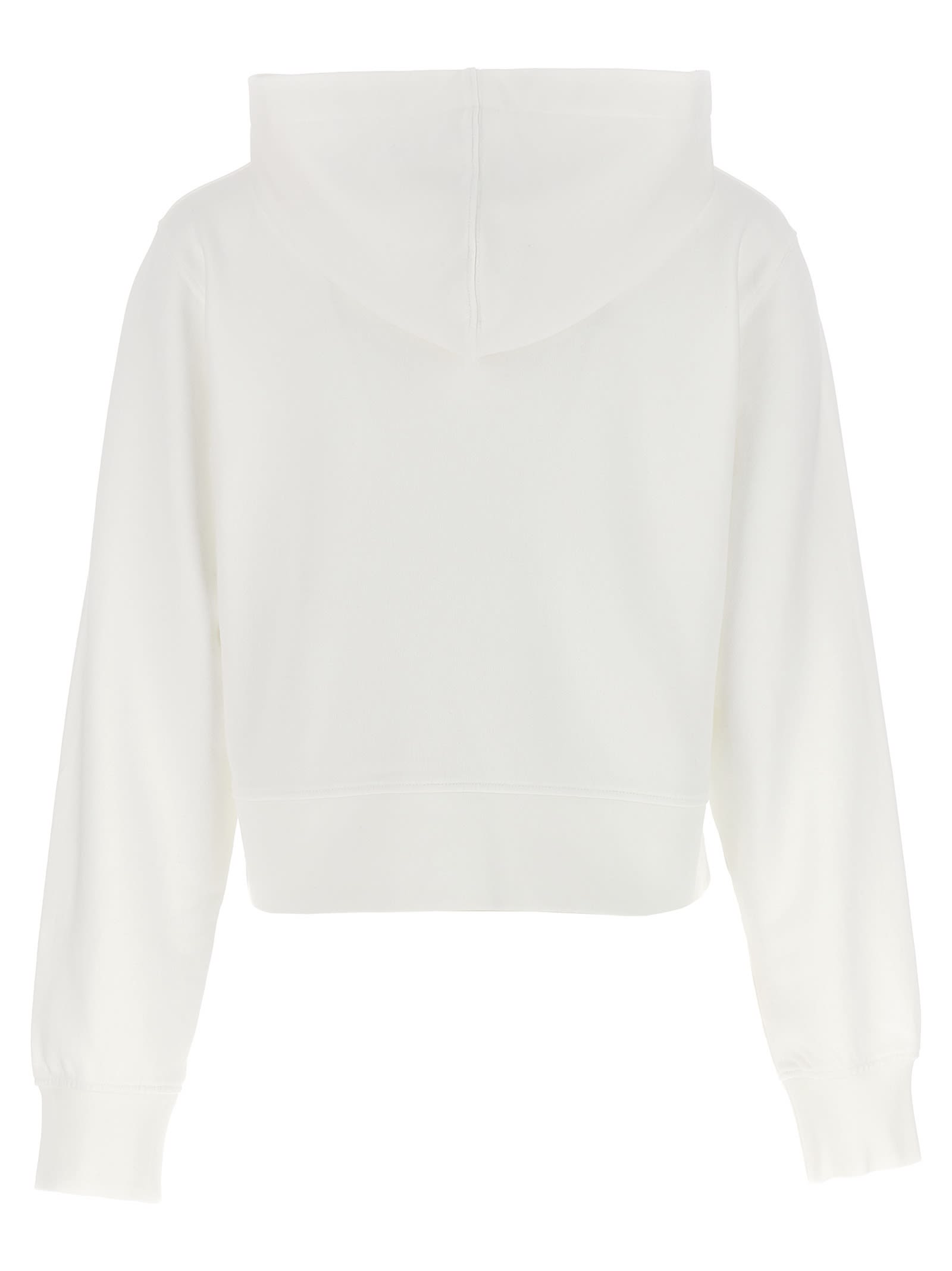 Shop Palm Angels Mirage Hoodie In White