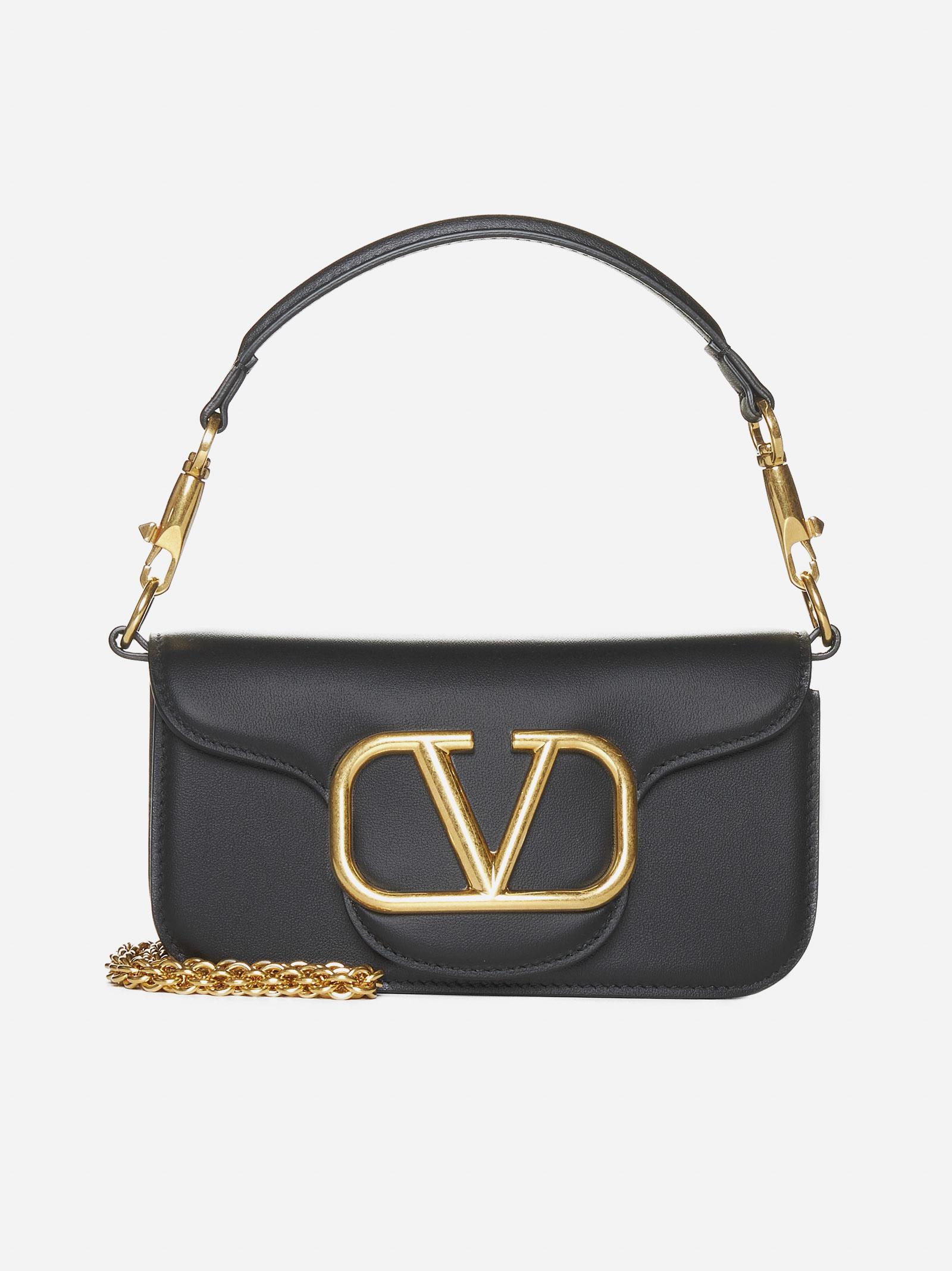 Shop Valentino Loco Leather Small Bag In Black