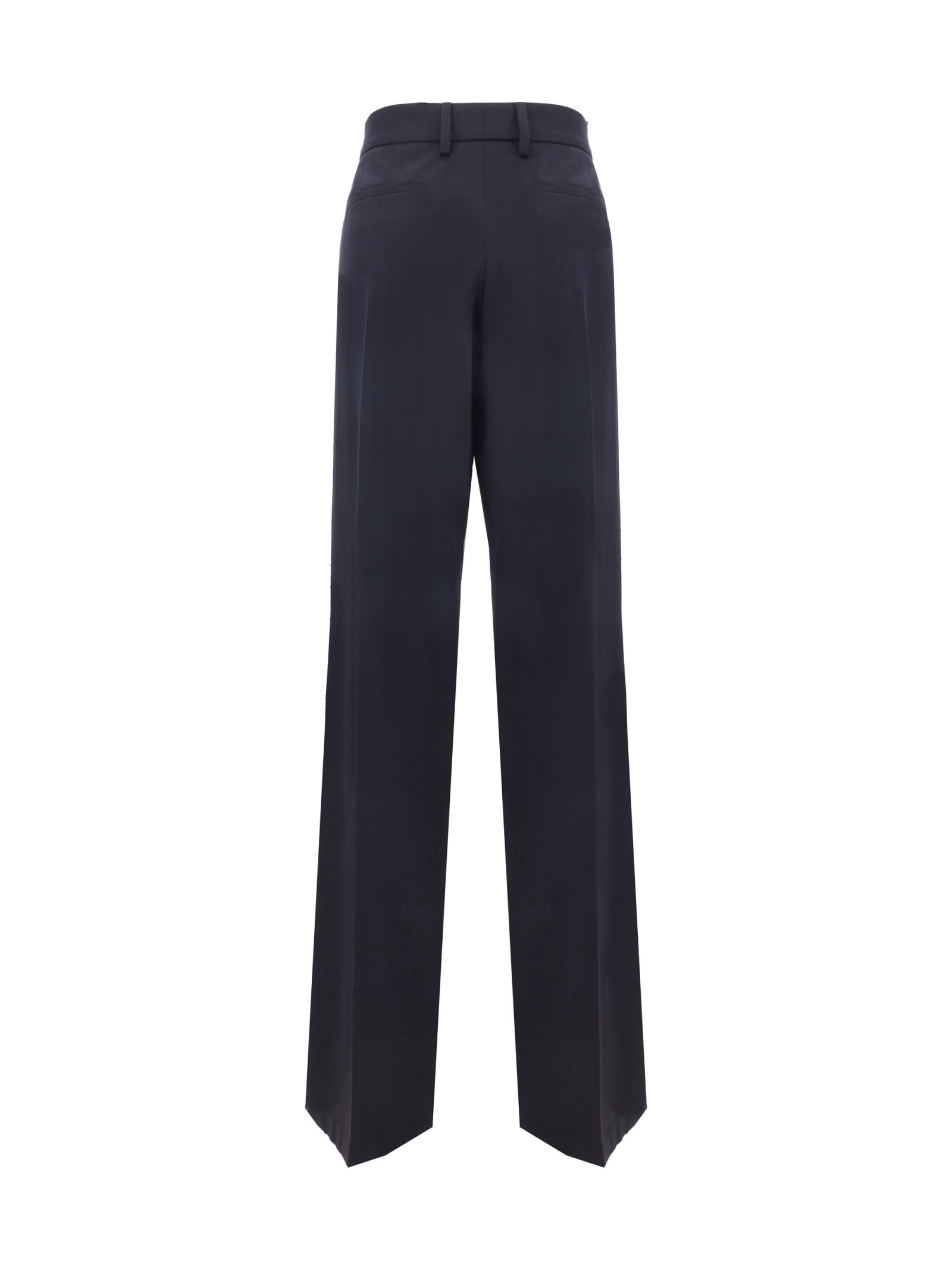 Shop Prada Pants In Bleu