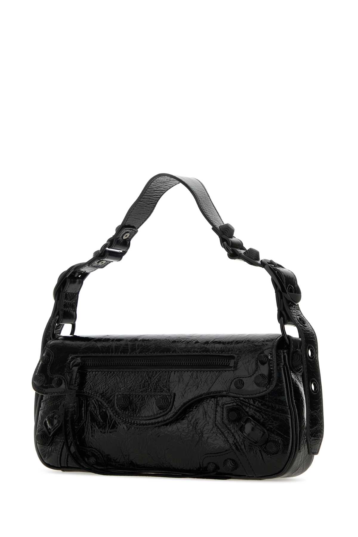 Shop Balenciaga Black Leather Small Le Cagole Sling Shoulder Bag