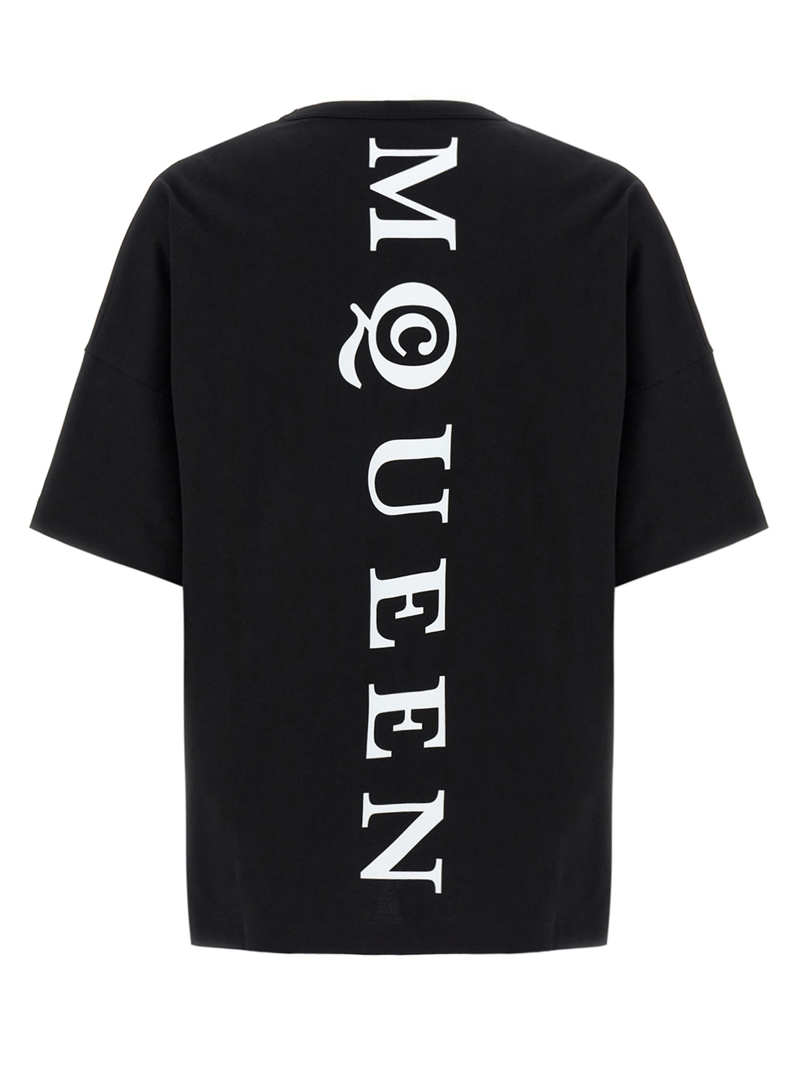 Alexander Mcqueen Exploded Logo Over Fit T Shirt In Animal Print