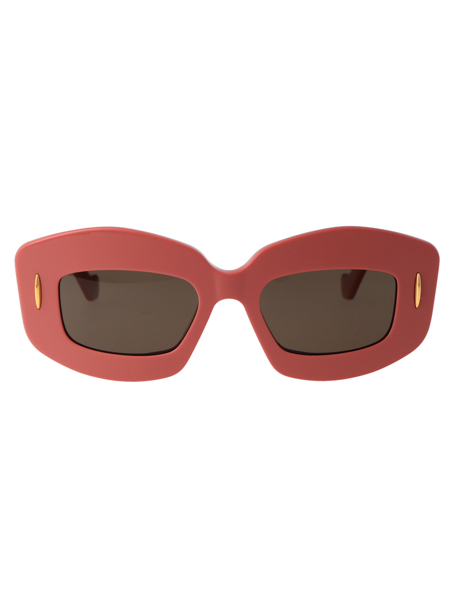 Loewe Lw40114i Sunglasses In Burgundy