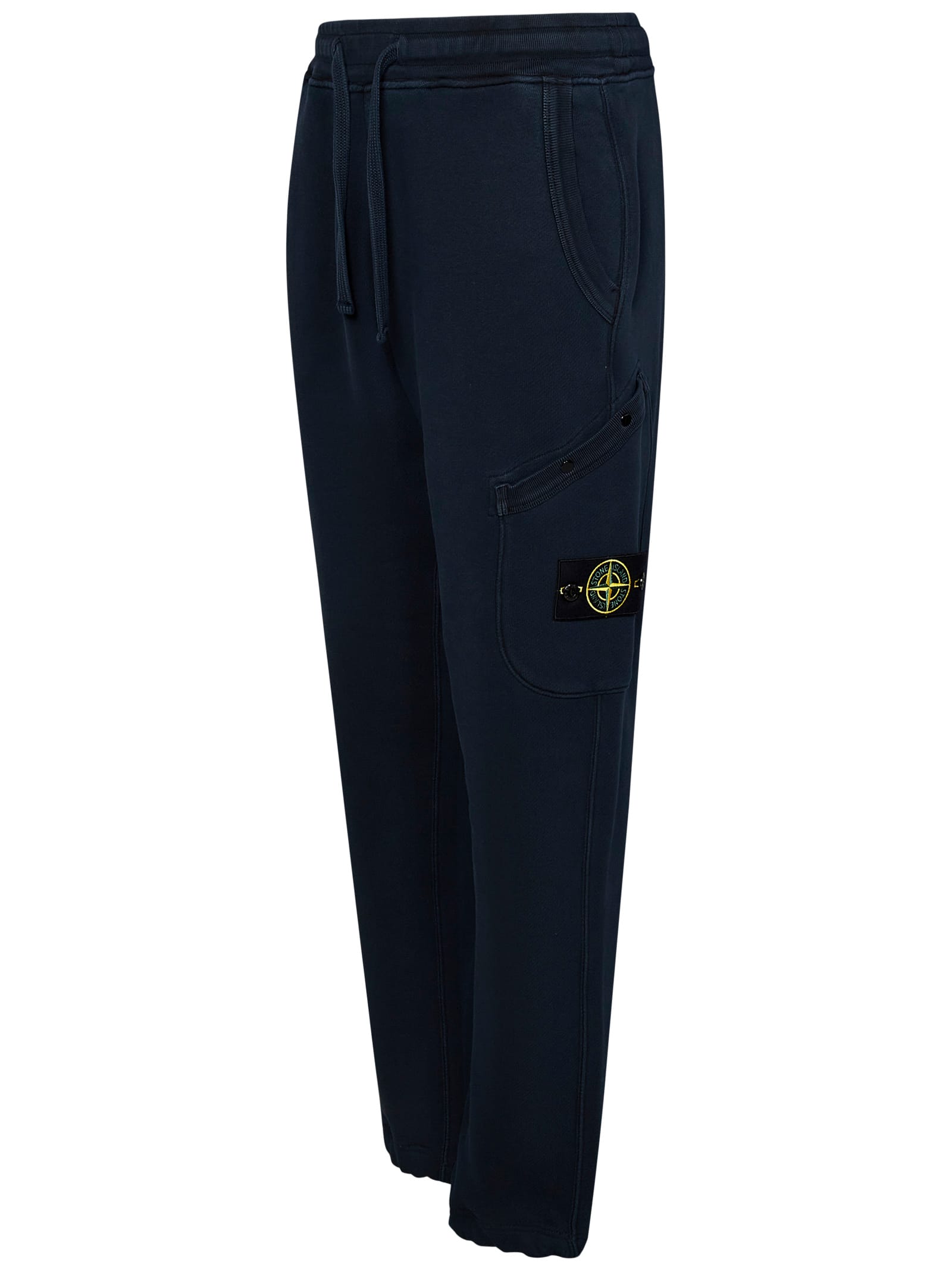 Shop Stone Island Trousers In Blue