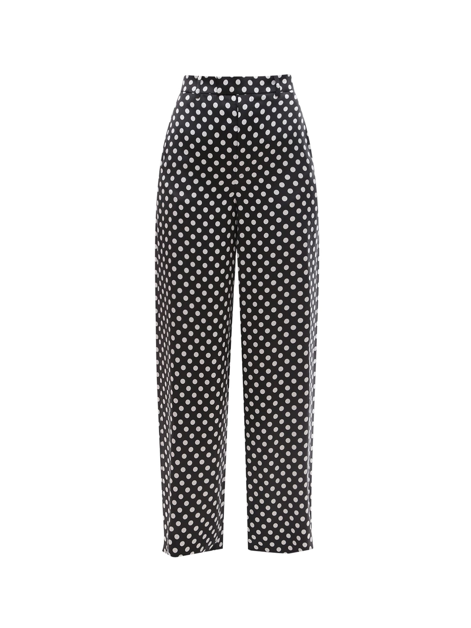 Shop Saint Laurent Trouser In Noir Craie