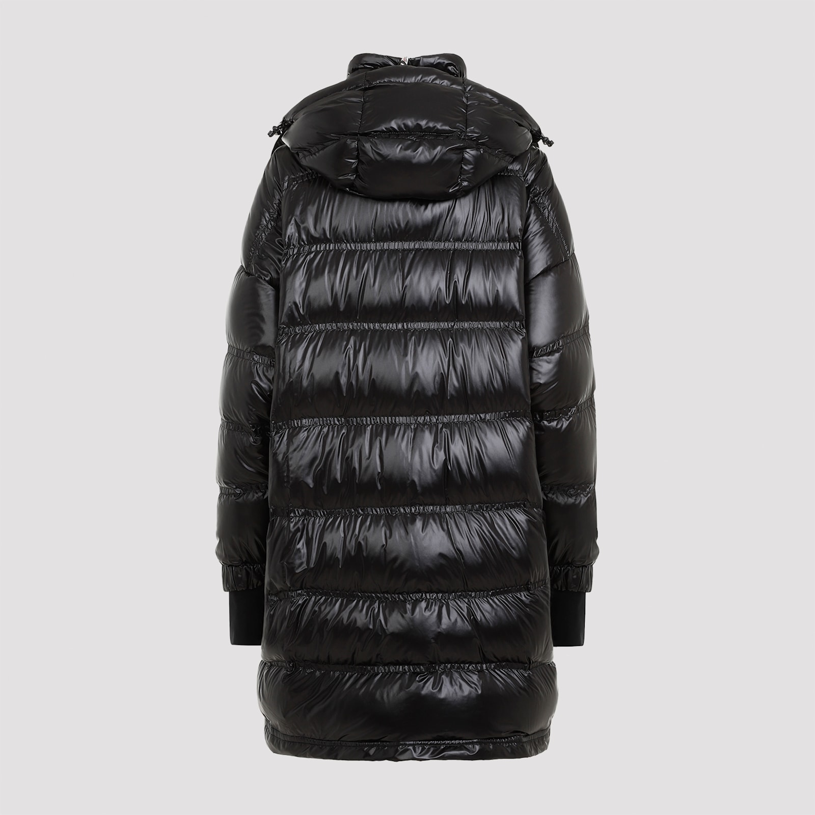 Shop Moncler Rochelairs Long Park In Black