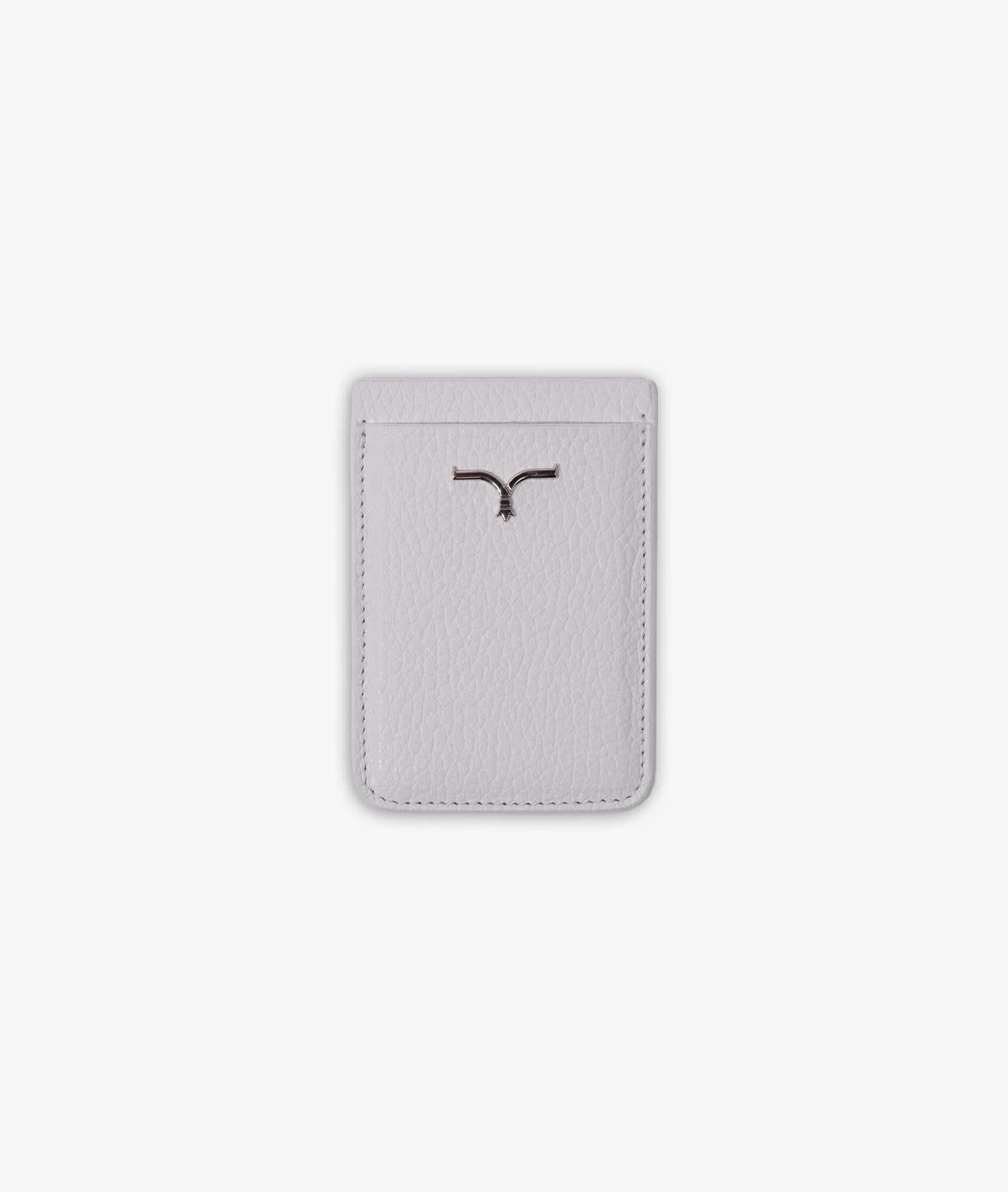 Larusmiani Magnetic Credit Card Holder For Iphone Accessory In White