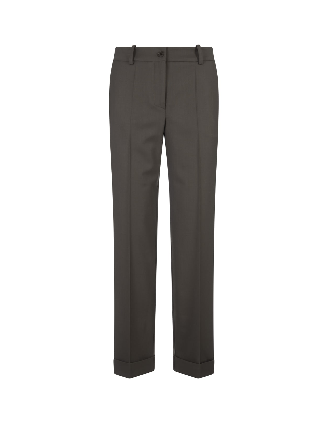 Shop P.a.r.o.s.h Green Gabardine Liliuxy Trousers