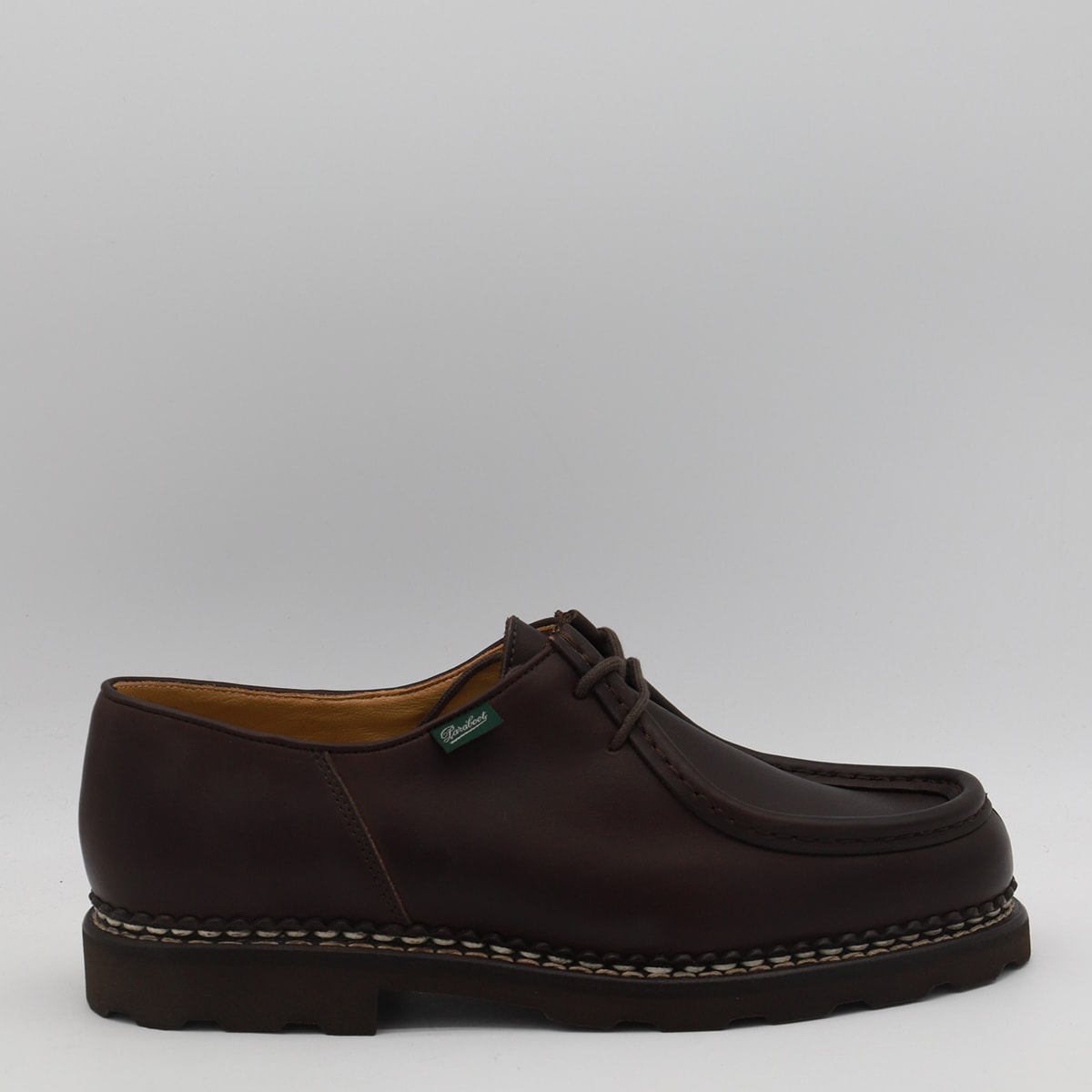 Shop Paraboot Dark Brown Michael Lace Up Shoes