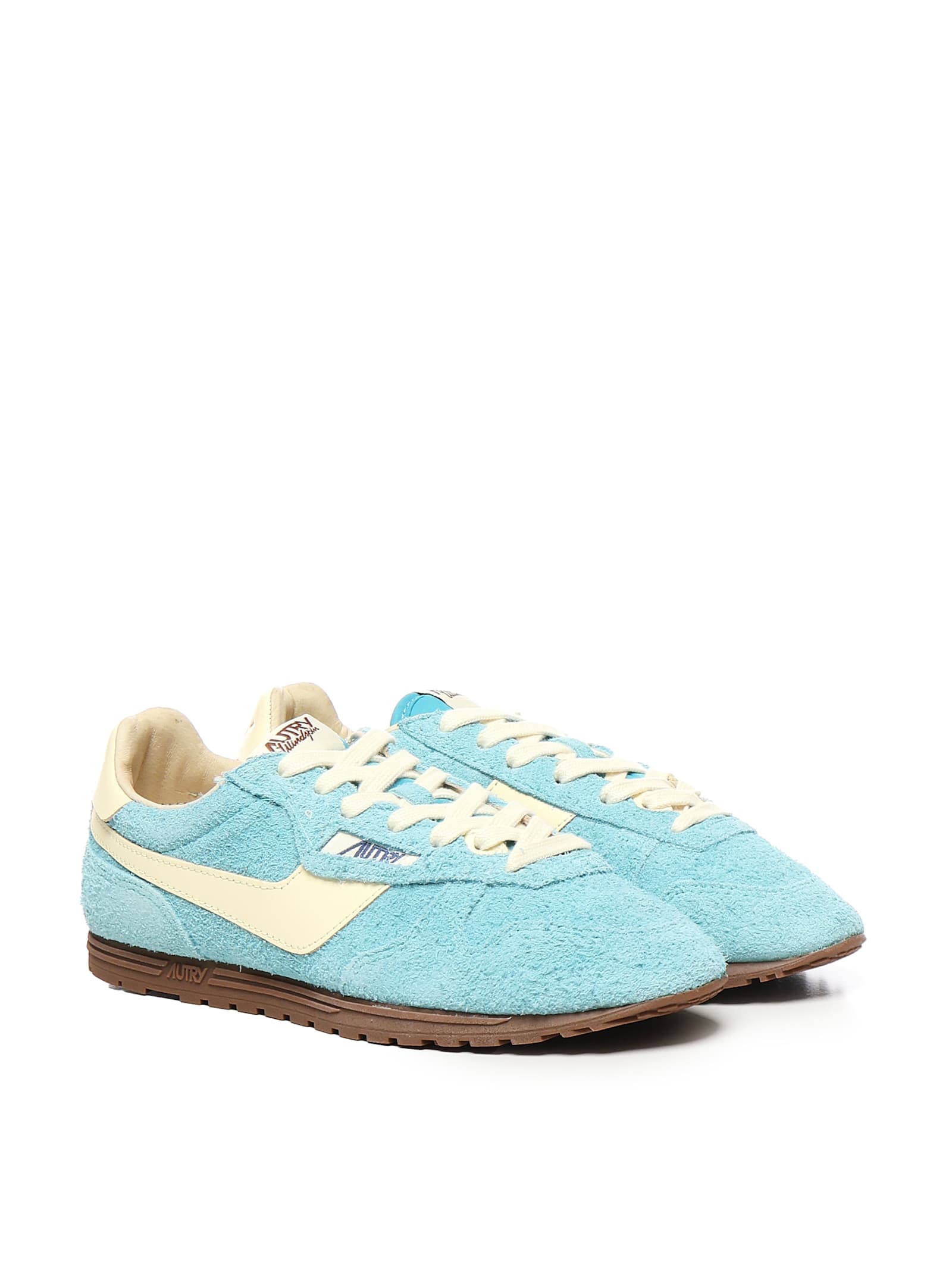 Autry Windspin Suede And Leather Low-top Sneakers In Multi