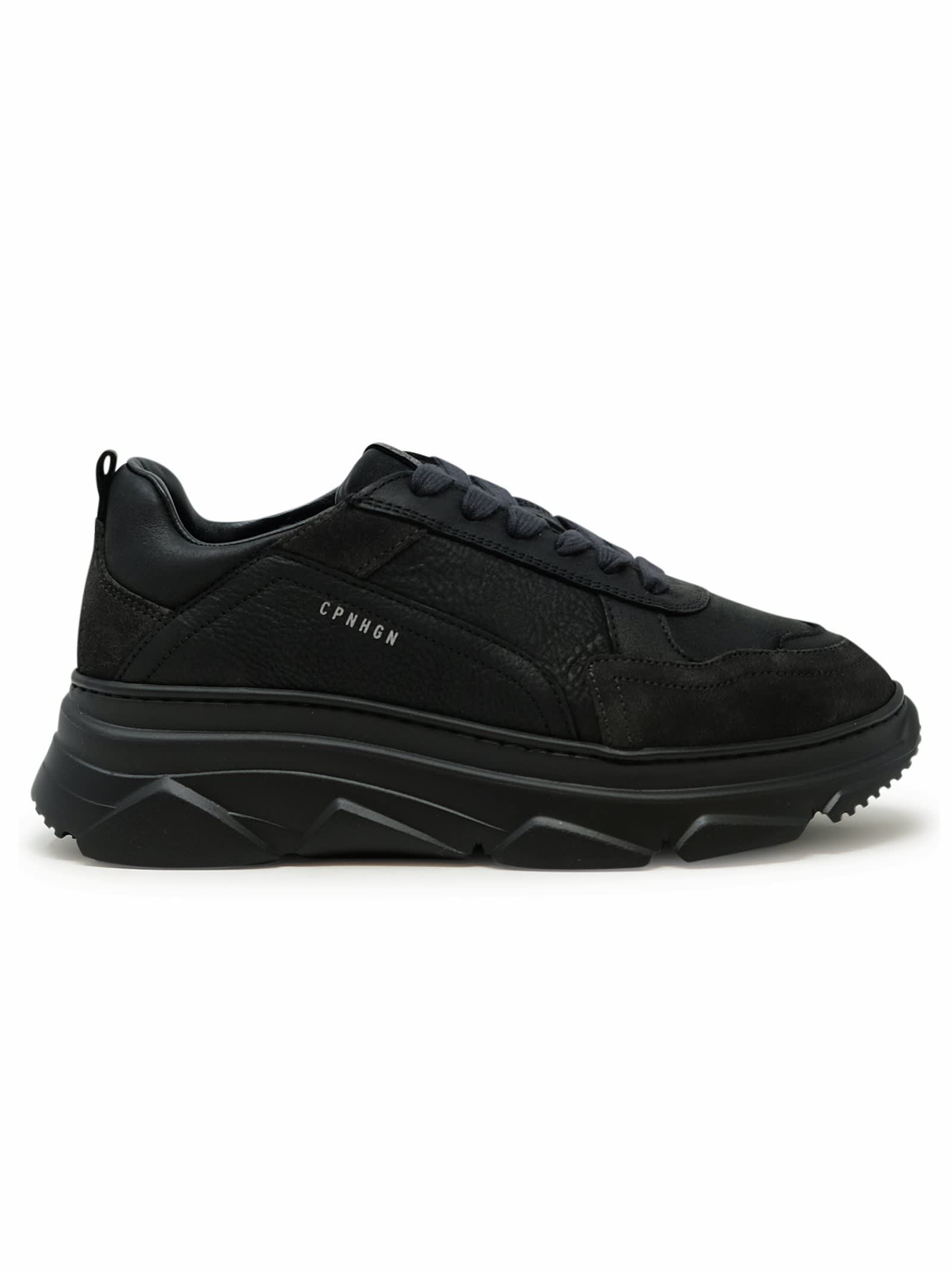 Shop Copenhagen Black Leather Sneakers