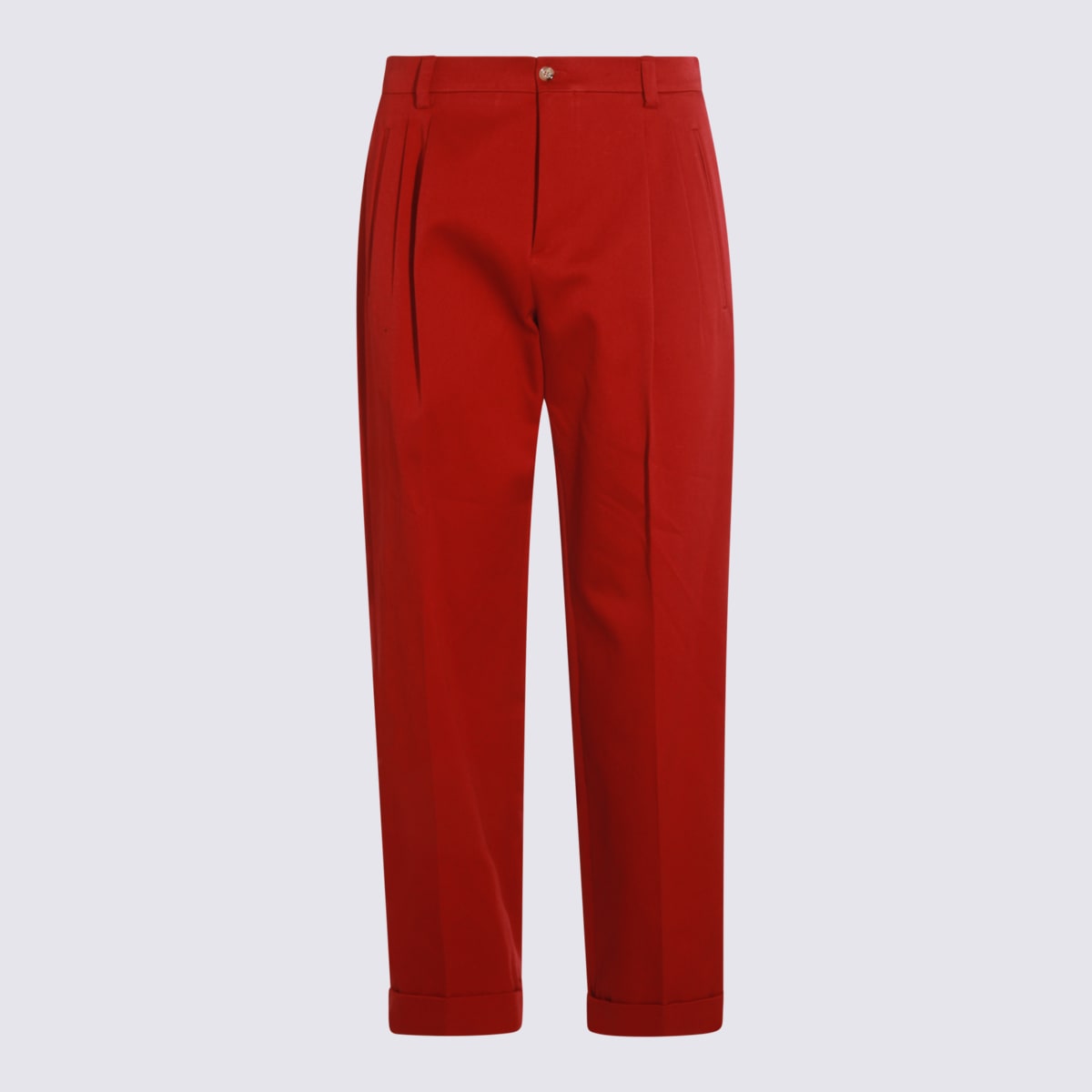 Red Cotton Pants