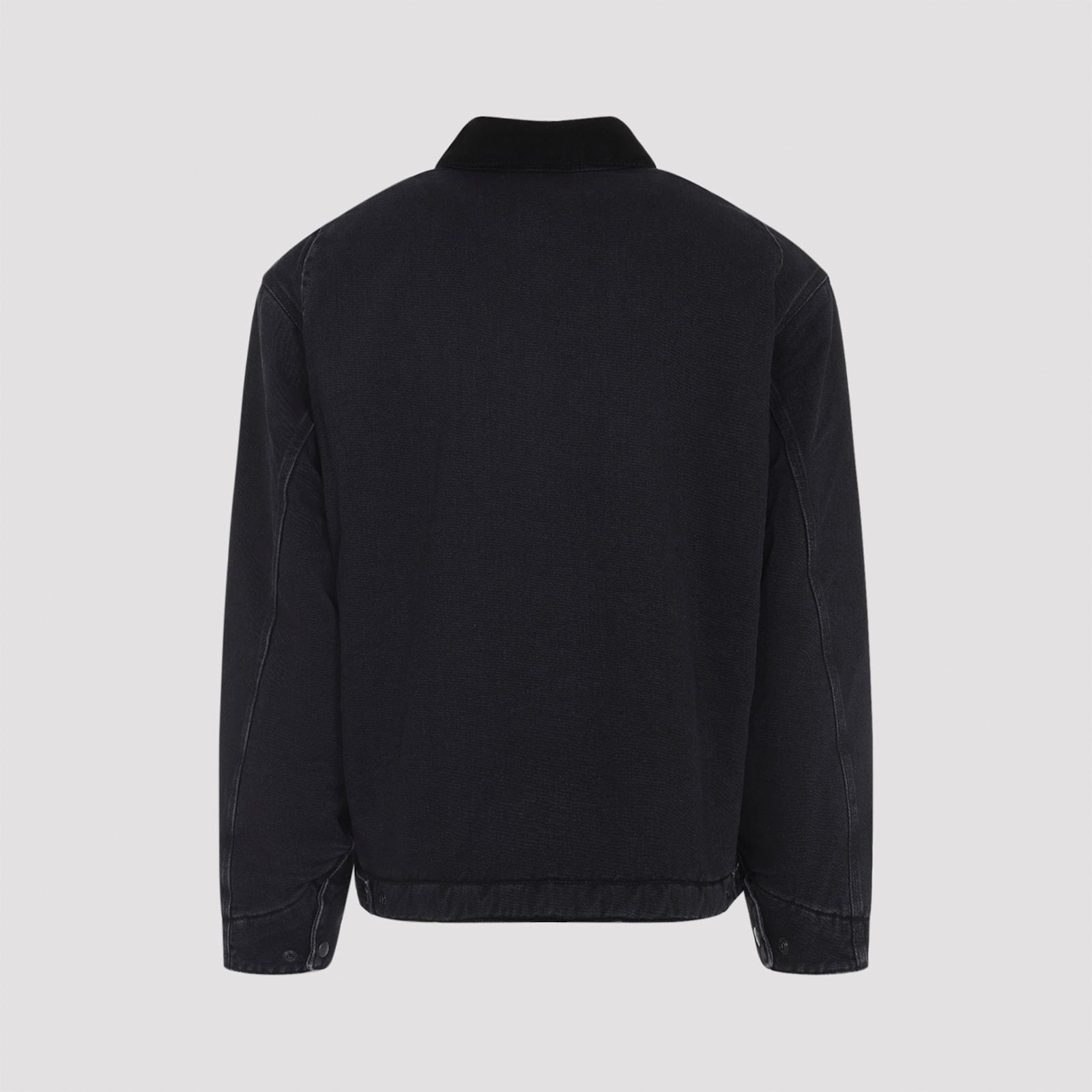 Carhartt Work In Progress Detroit Organic Cotton Canvas Jacket In Black