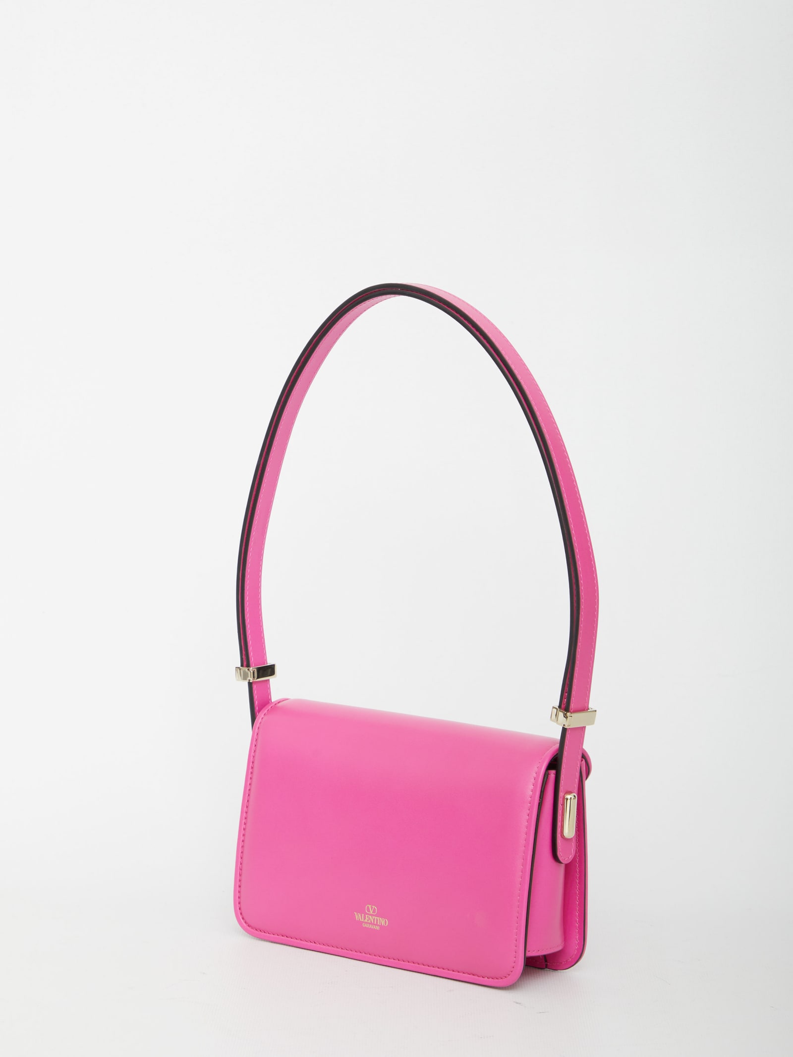 Shop Valentino Small Letter Bag In Fucsia