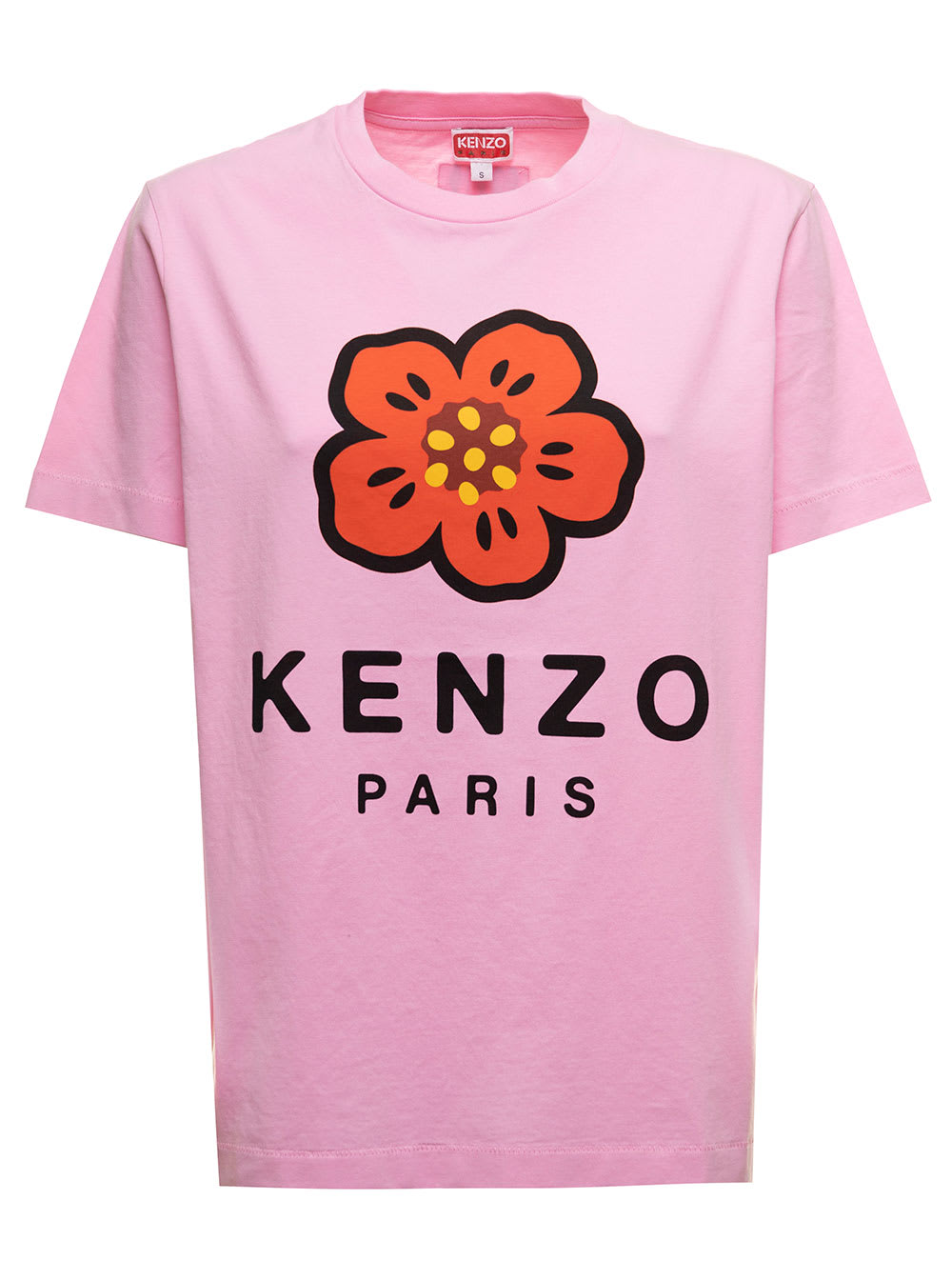 Kenzo Pink Paris Loose T-shirt In Jersey Kenzo Woman