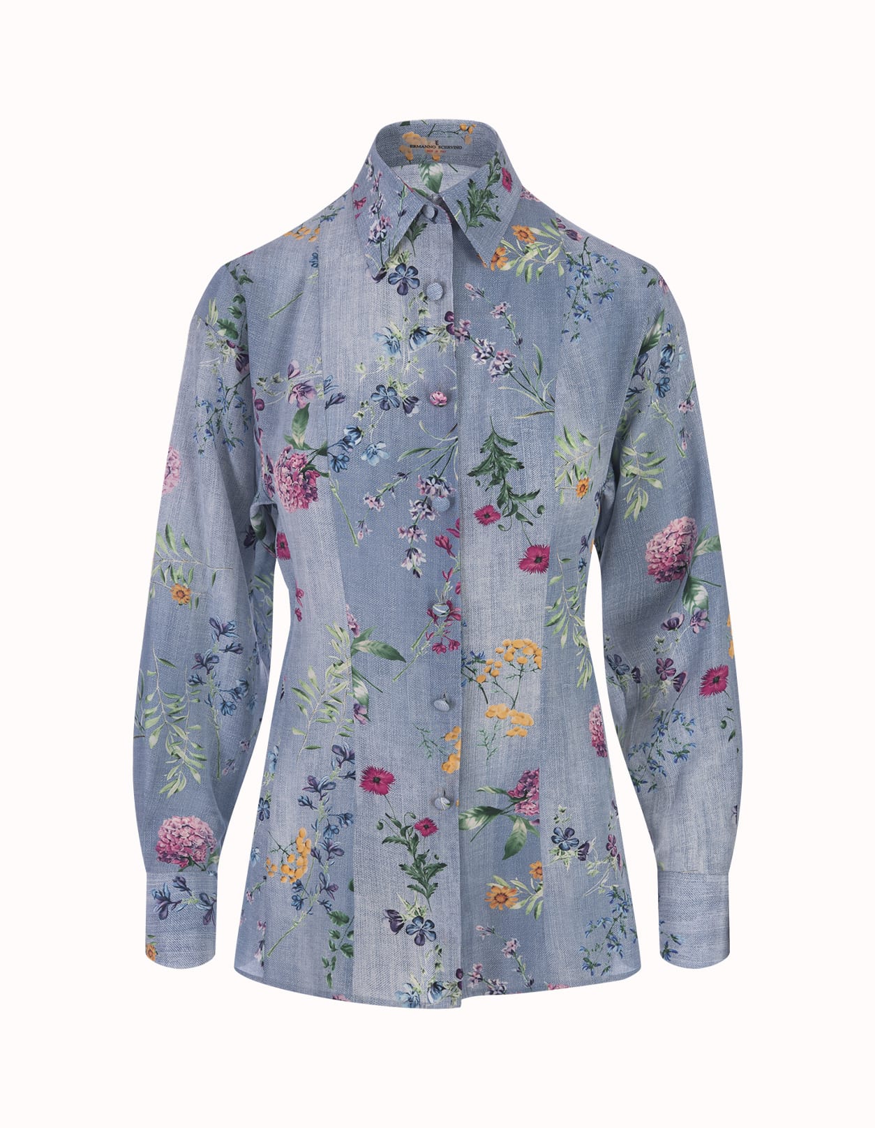 Silk Shirt With Floral Print