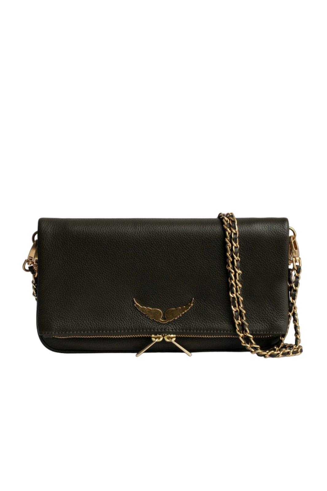 Logo Plaque Zipped Crossbody Bag