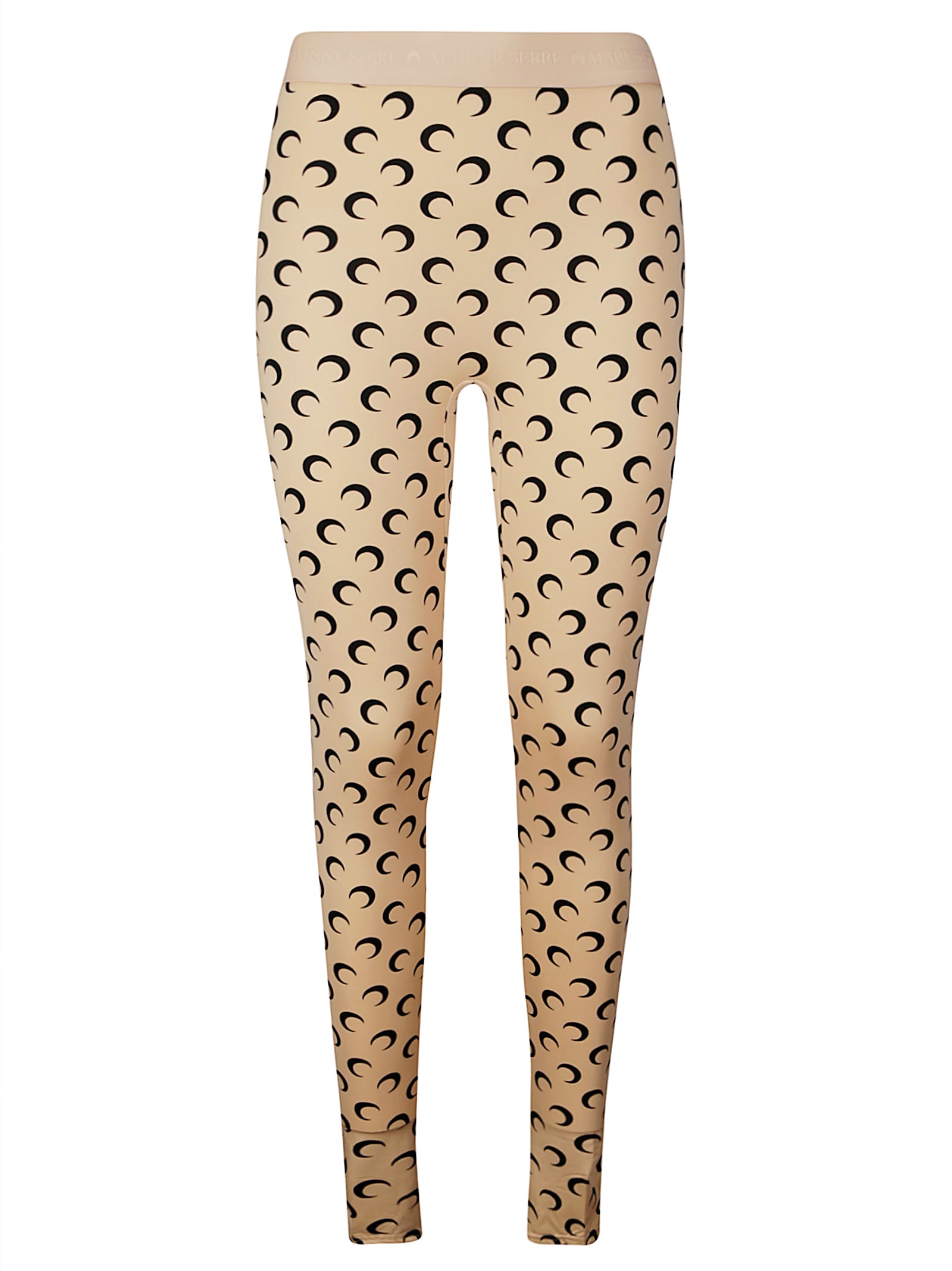 Moon Printed Jersey Stirrup Leggings