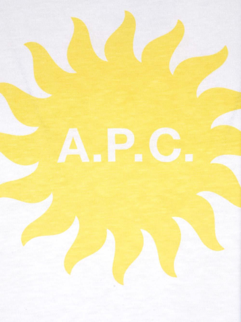 Shop Apc Logo Printed Crewneck T-shirt In White