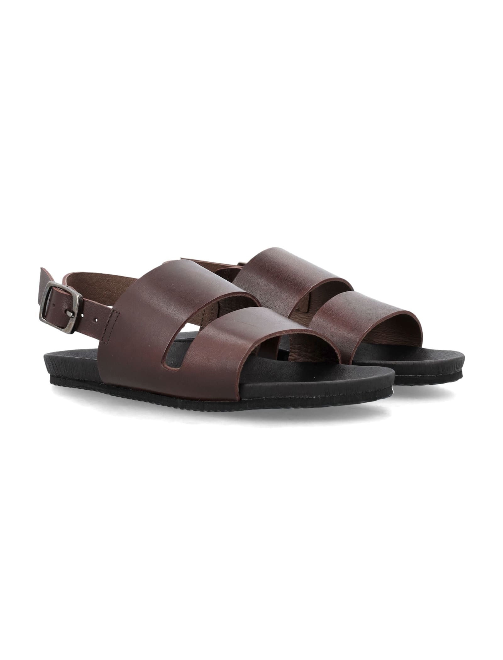 Shop Bonpoint Trek Sandals In Brown
