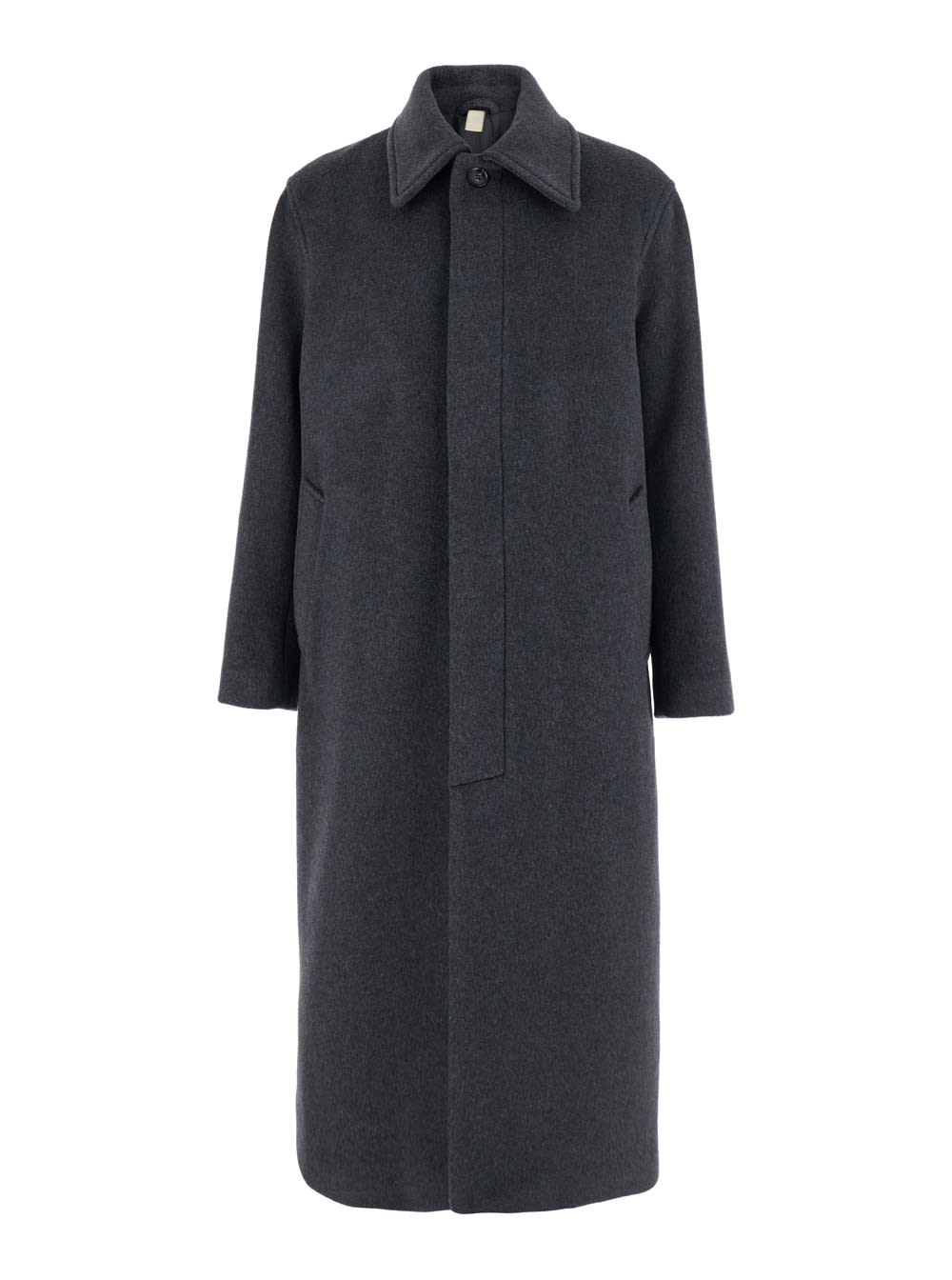 Sunflower Winter Button-fastening Pocket Coat In Gray