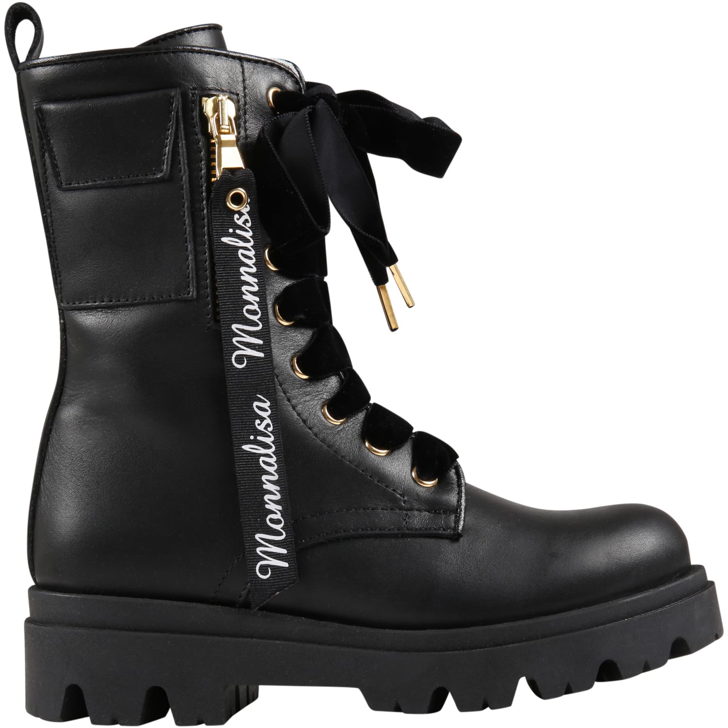 Monnalisa Black Boots For Girl