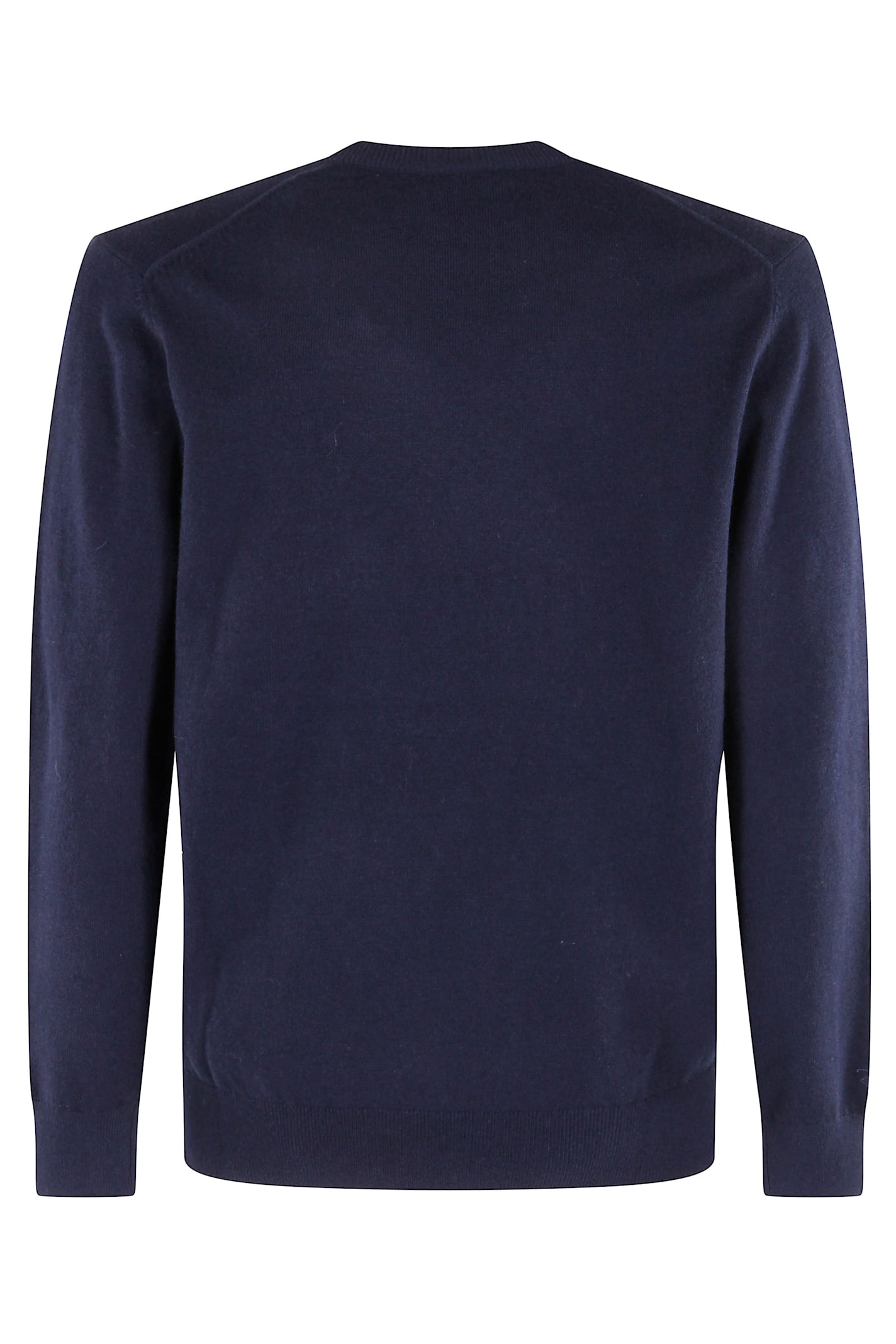 Mc2 Saint Barth Ribbed Hem And Cuffs Graphic Embroidered Sweatshirt In Blue