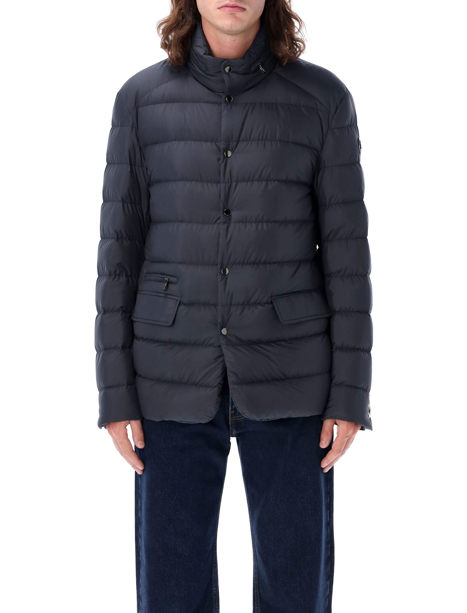 Shop Moncler Malinvern Jacket In Navy