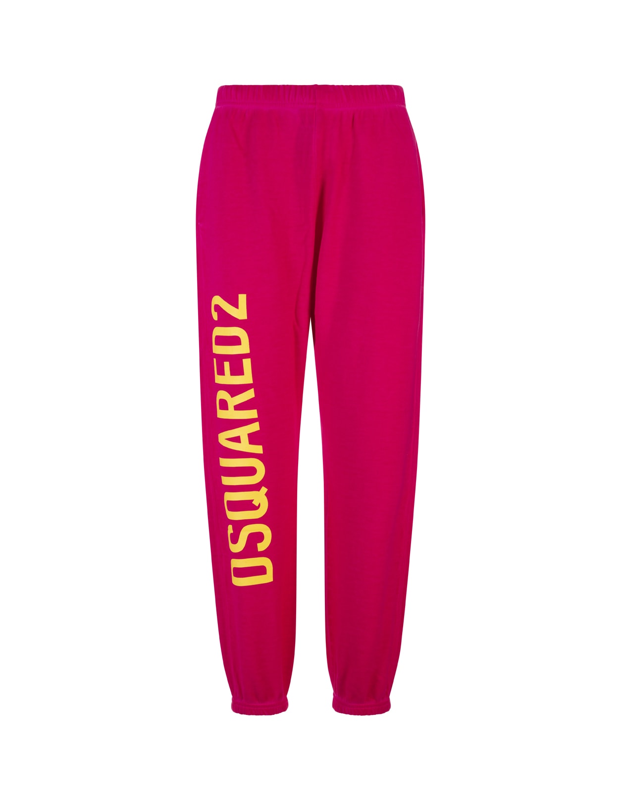 Dsquared2 Woman Fuchsia Joggers With Logo