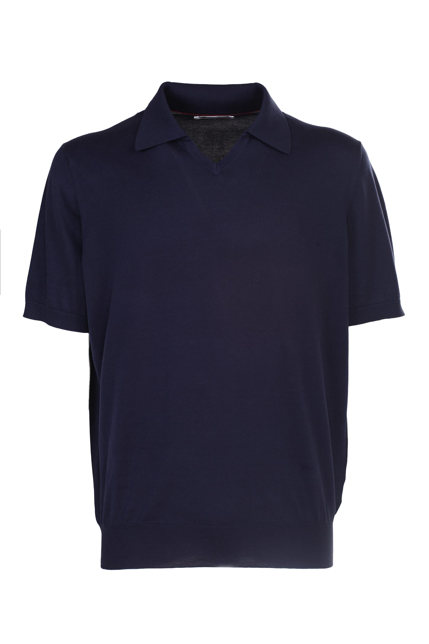 Blue Polo Shirt, Brunello Cucinelli