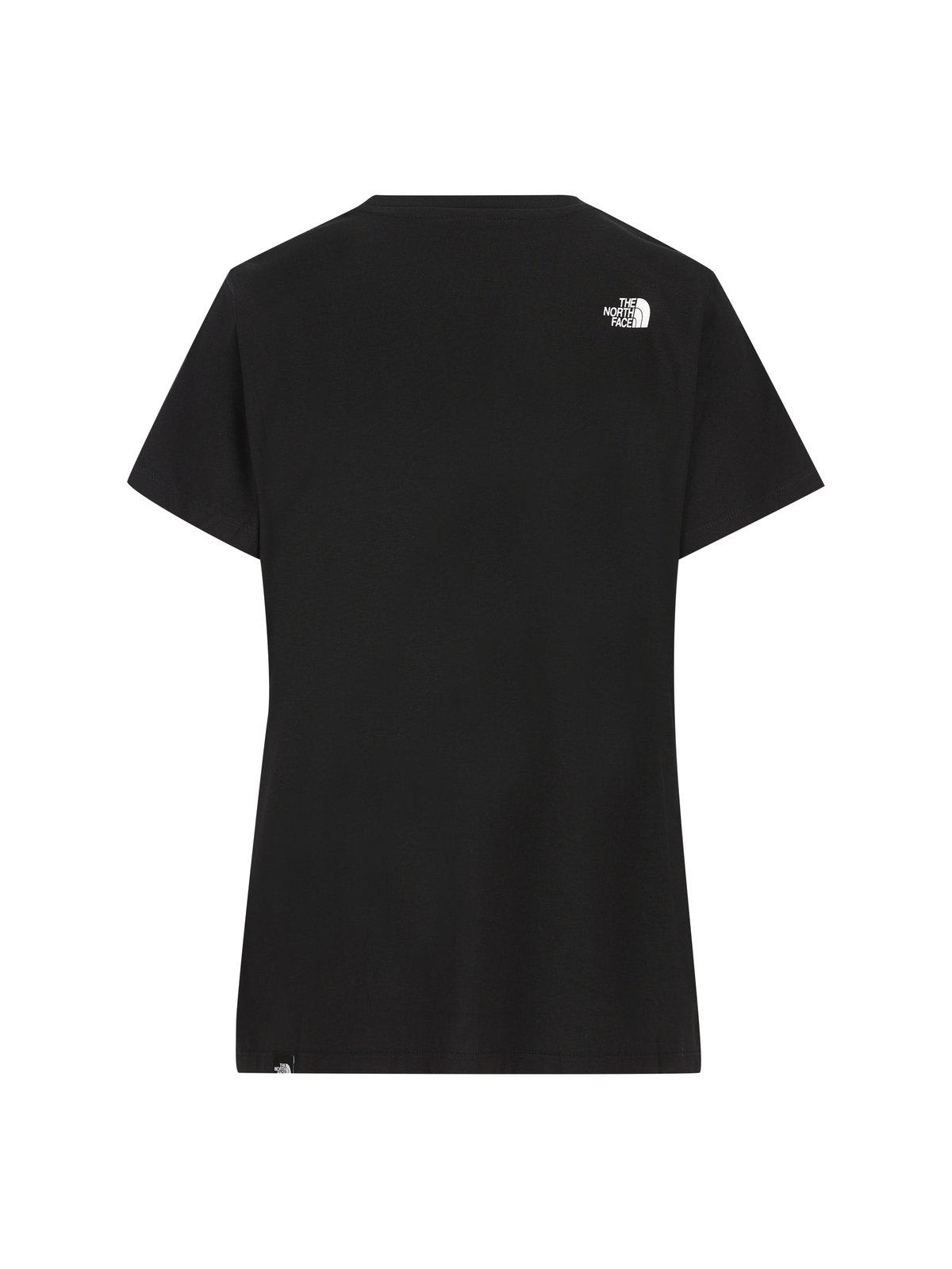 The North Face Logo Printed Crewneck T-shirt In Black