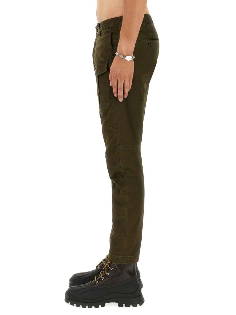 Shop Dsquared2 Cotton Pants In Green