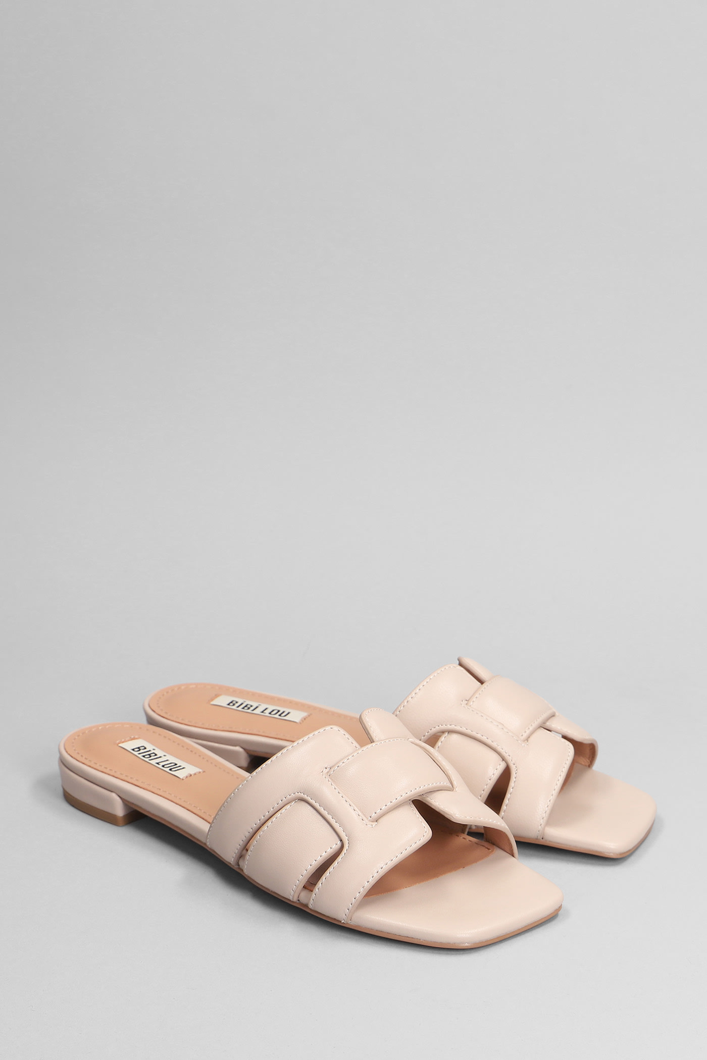 Shop Bibi Lou Holly Flats In Powder Leather
