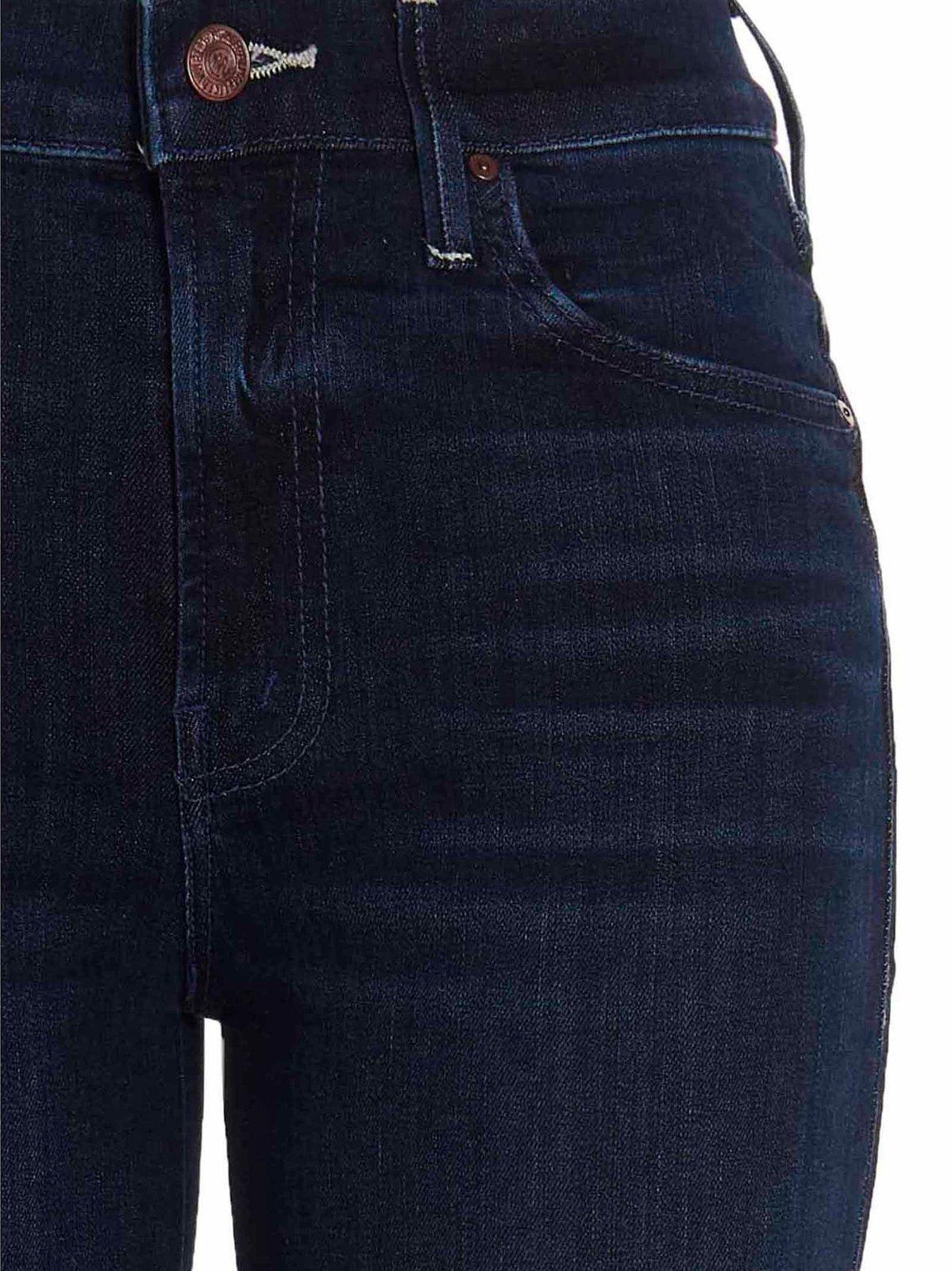 MOTHER BUTTON DETAILED STRAIGHT LEG JEANS 